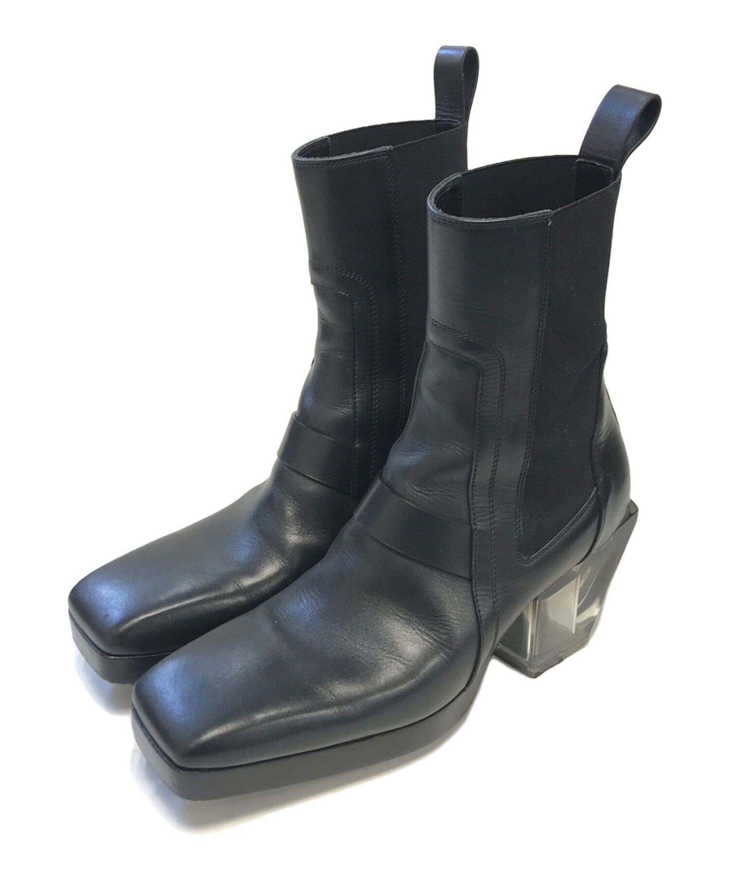 [Pre-owned] RICK OWENS HEELD SLIVER BOOTS RU01C4820LCG