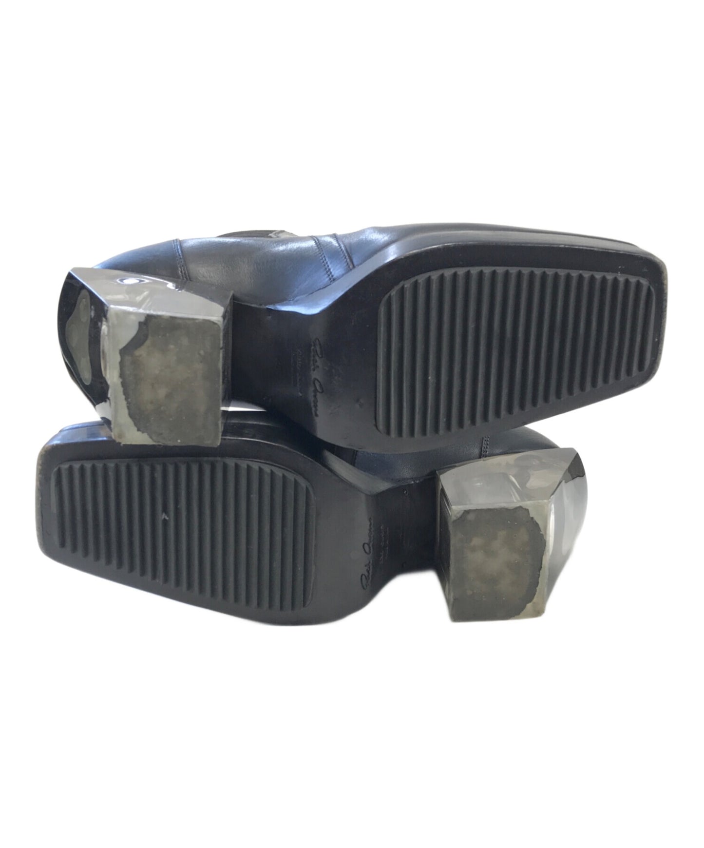 [Pre-owned] RICK OWENS HEELD SLIVER BOOTS RU01C4820LCG