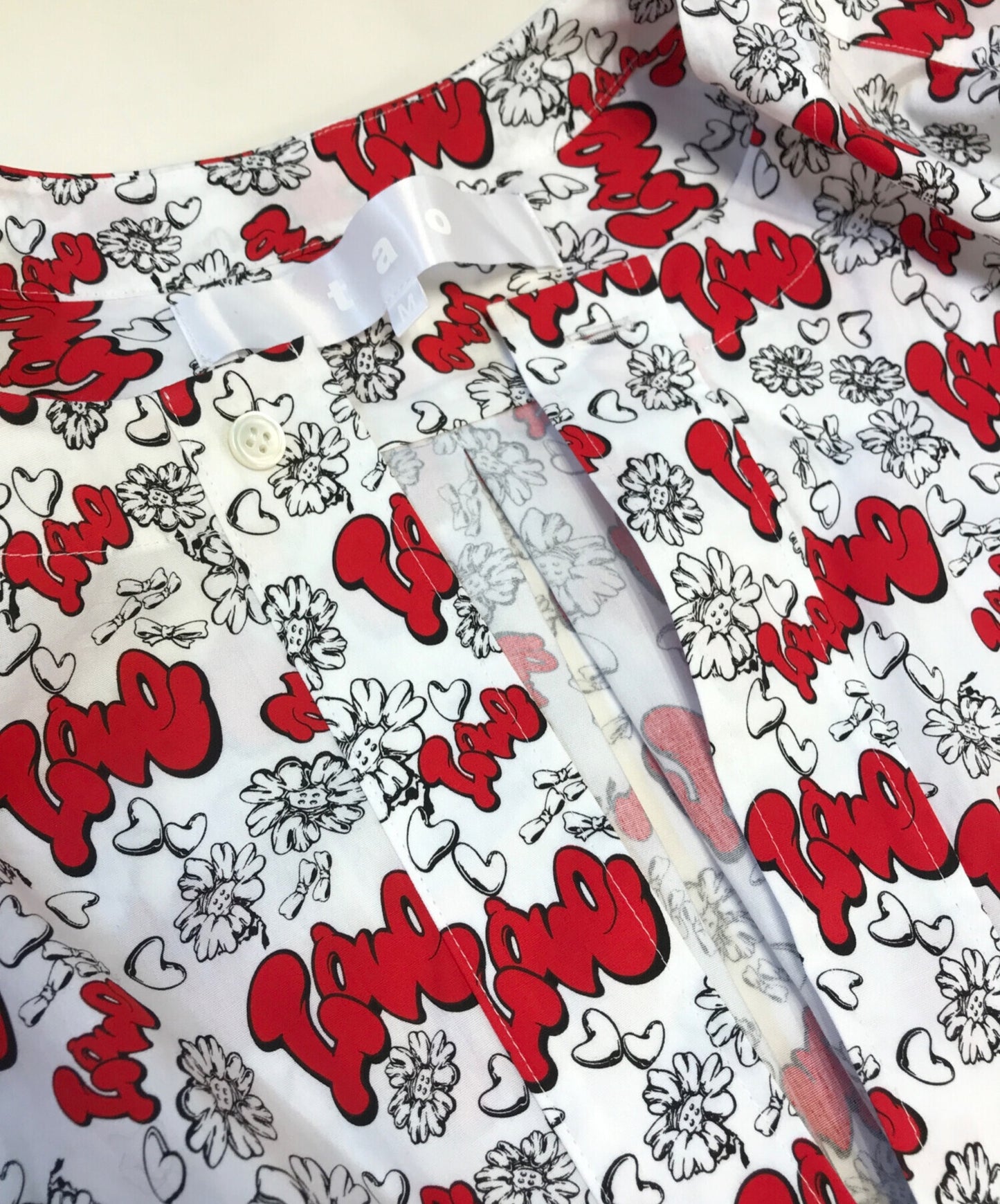 [Pre-owned] TAO COMME des GARCONS Flower Print Shirt Dress TK-O012