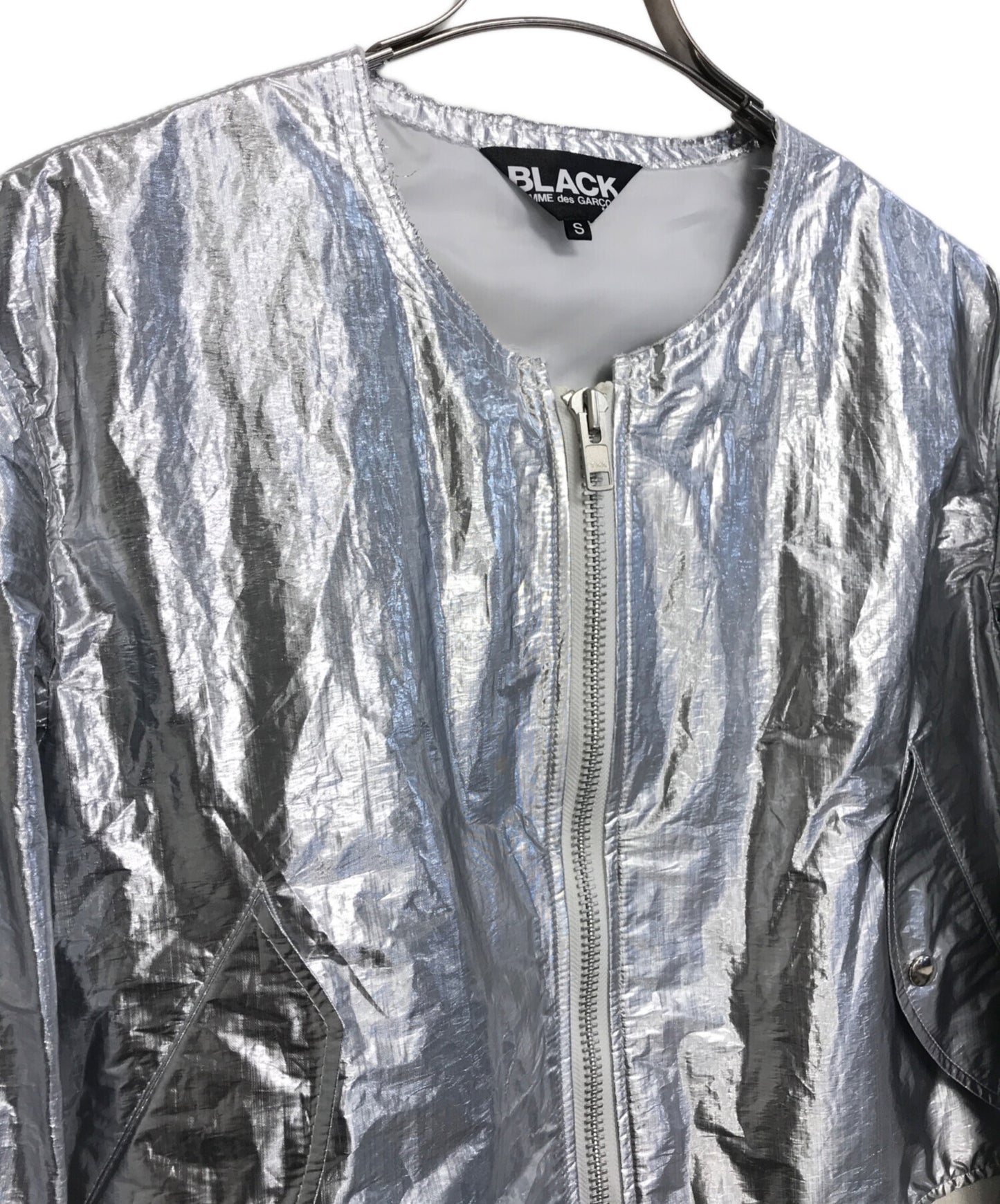 [Pre-owned] BLACK COMME des GARCONS Metallic Bomber Jacket 1M-J013
