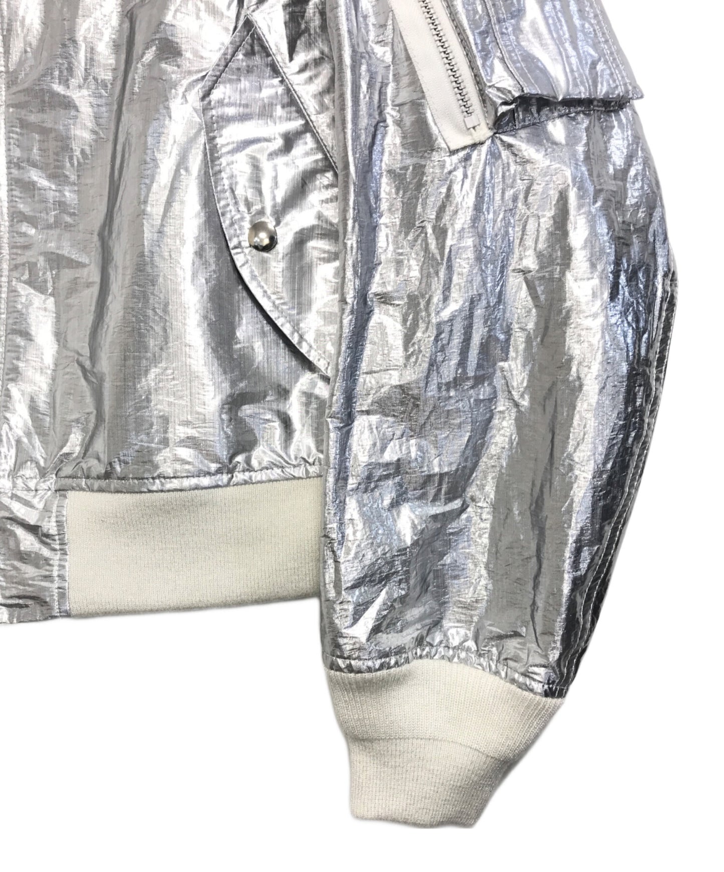 [Pre-owned] BLACK COMME des GARCONS Metallic Bomber Jacket 1M-J013