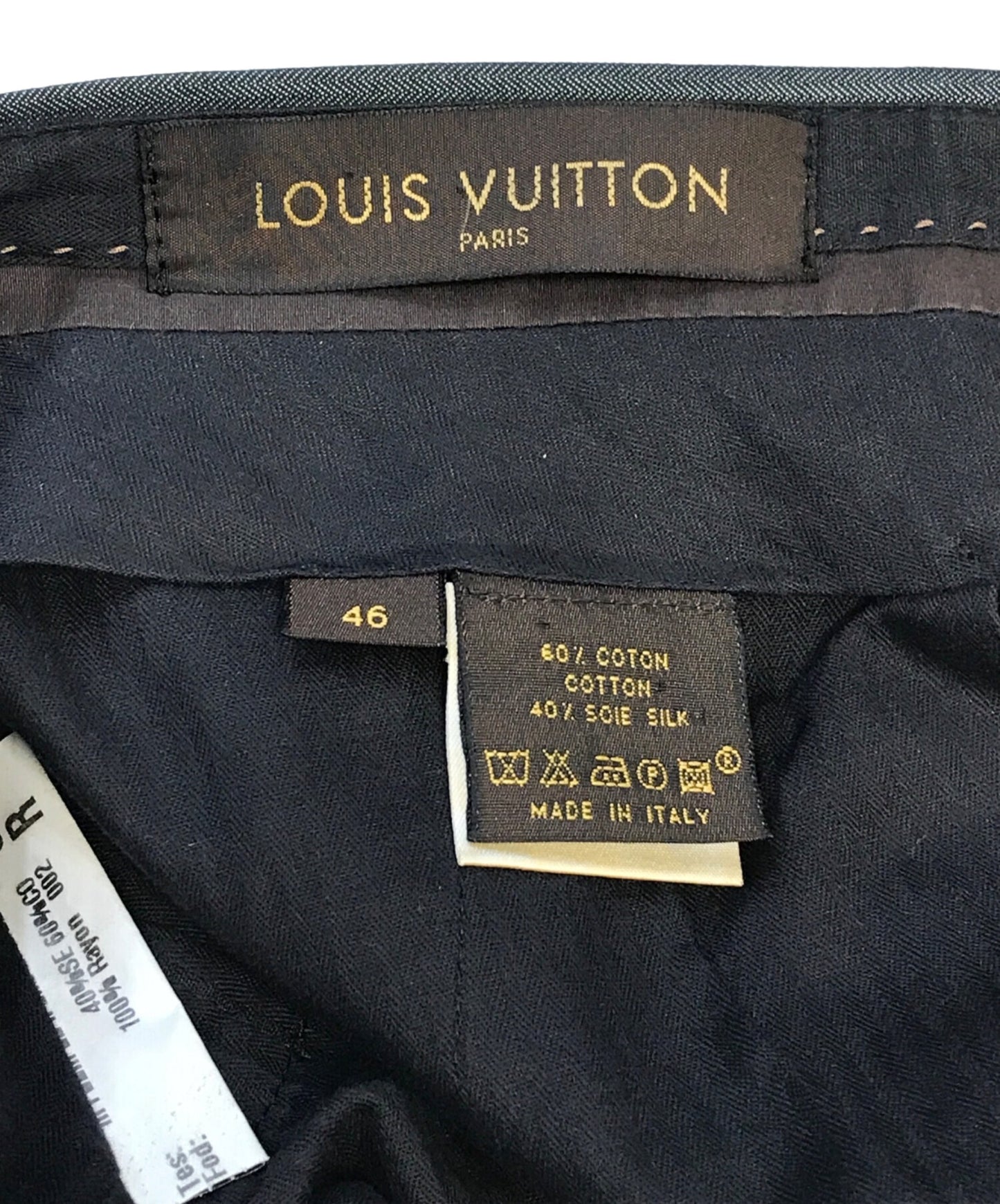 [Pre-owned] LOUIS VUITTON Silk-blend striped slacks