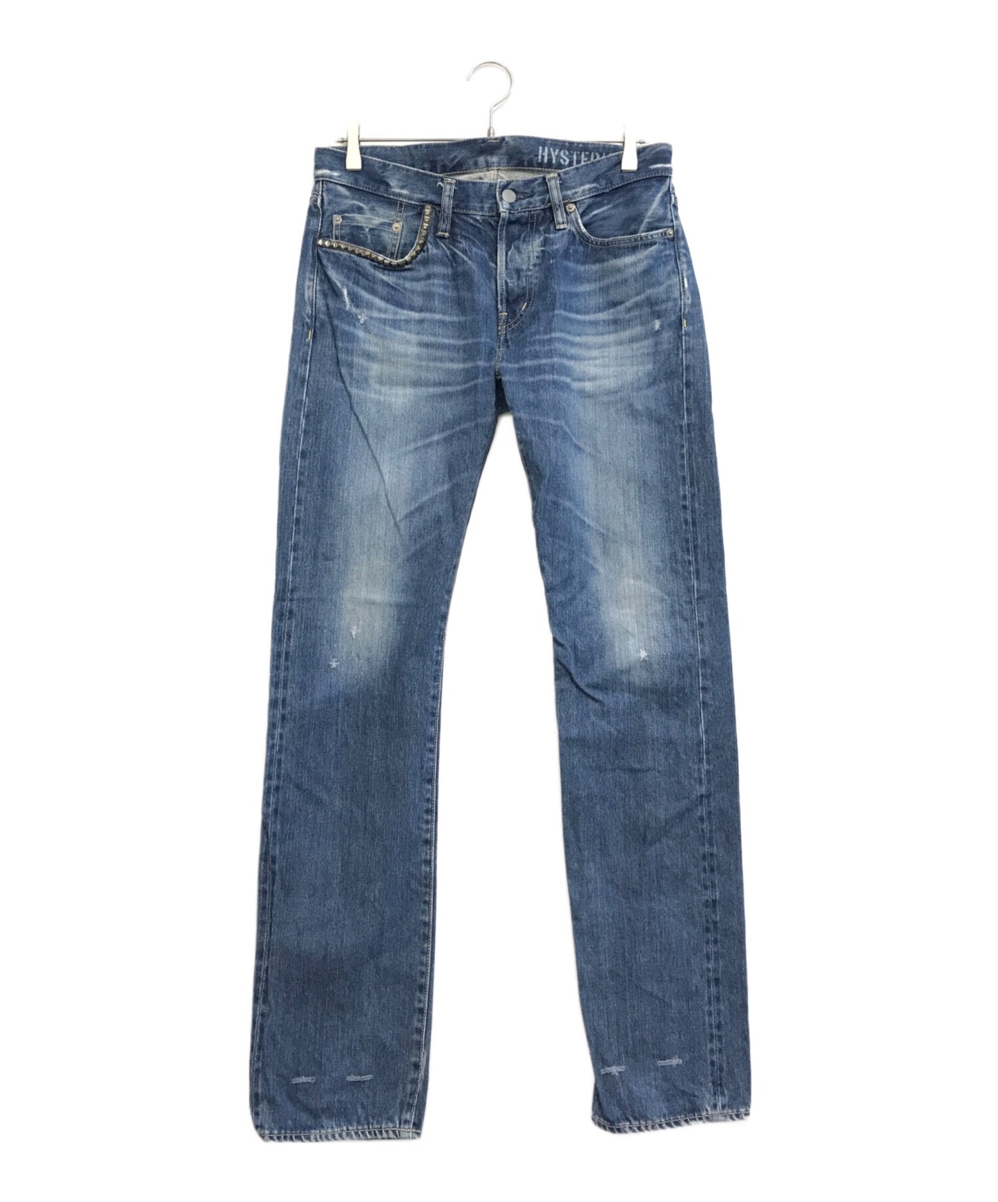 [Pre-owned] Hysteric Glamour SP processed studded denim pants 0263AP20