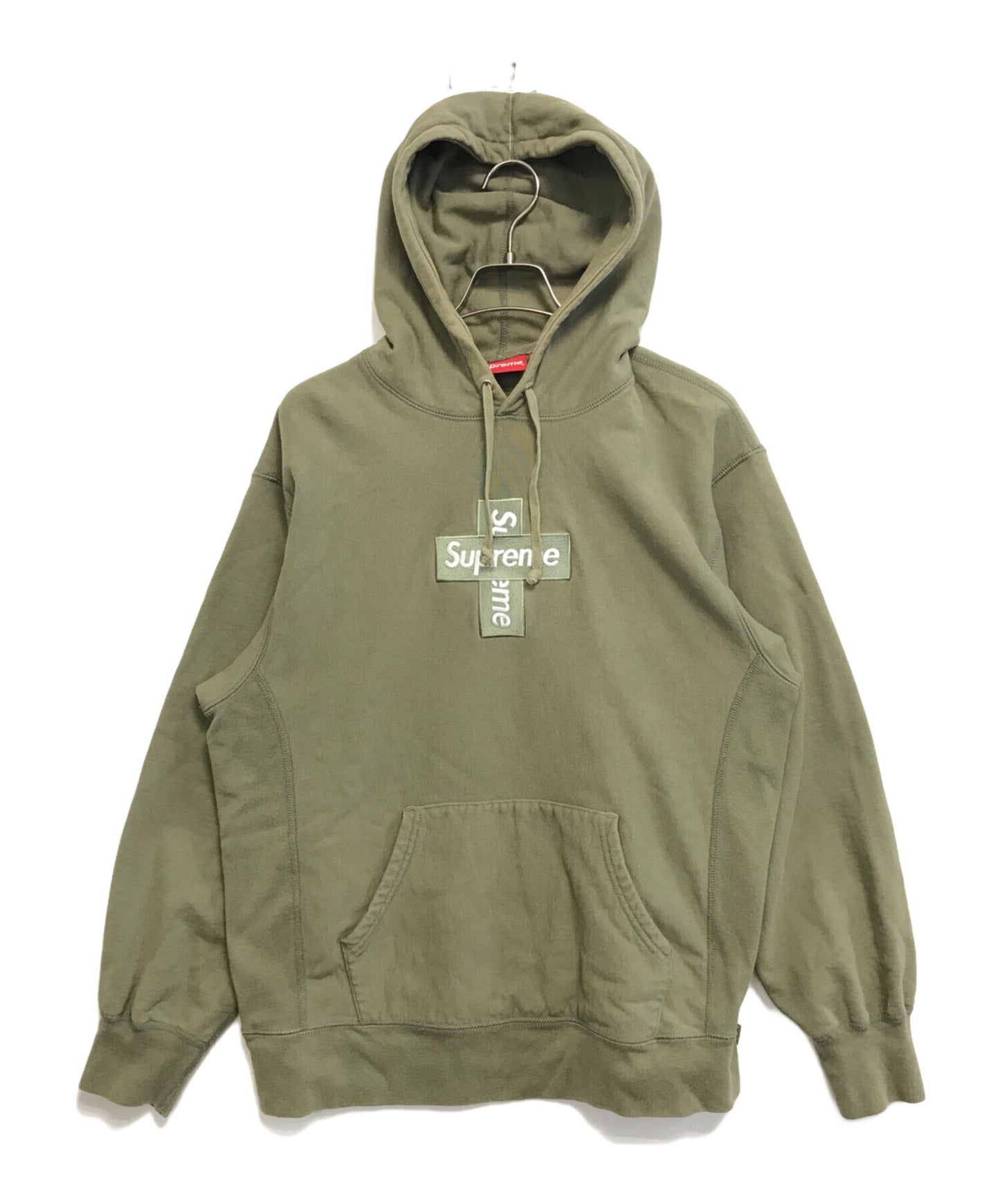 [Pre-owned] SUPREME Cross Box Logo Hooded Sweatshirt
