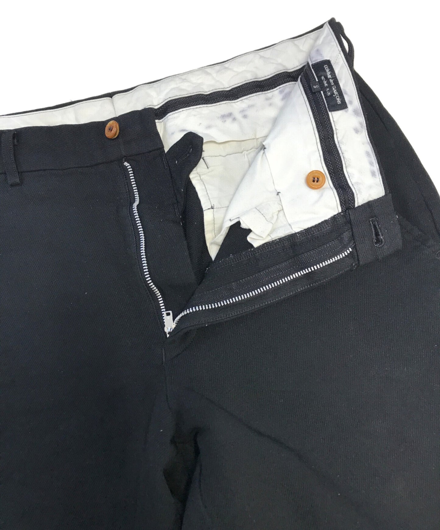 [Pre-owned] COMME des GARCONS HOMME PLUS Wool gaber shrink-wrap roll-up pants