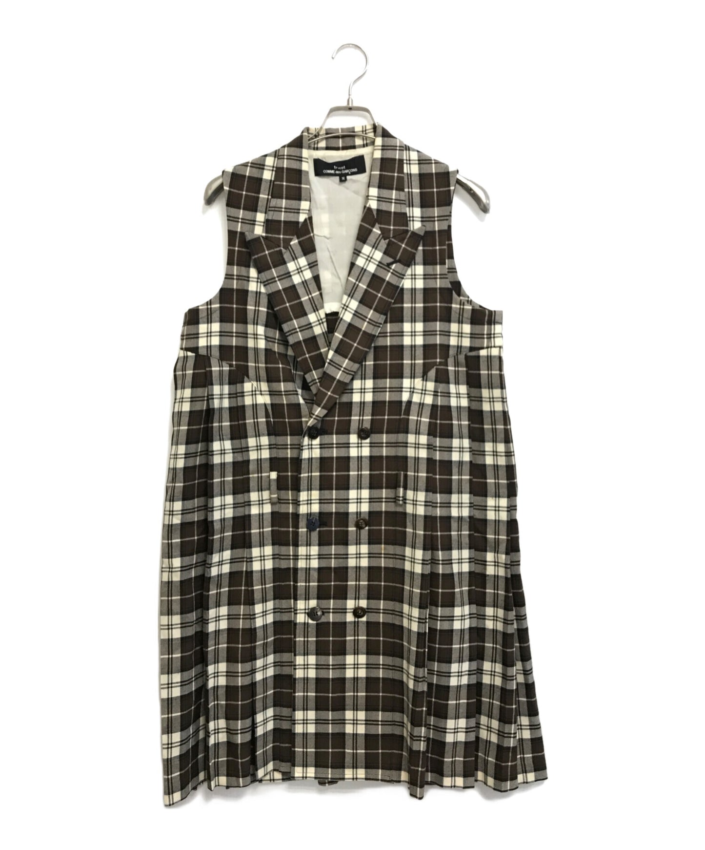 [Pre-owned] tricot COMME des GARCONS Plaid N/S Pleated Dress