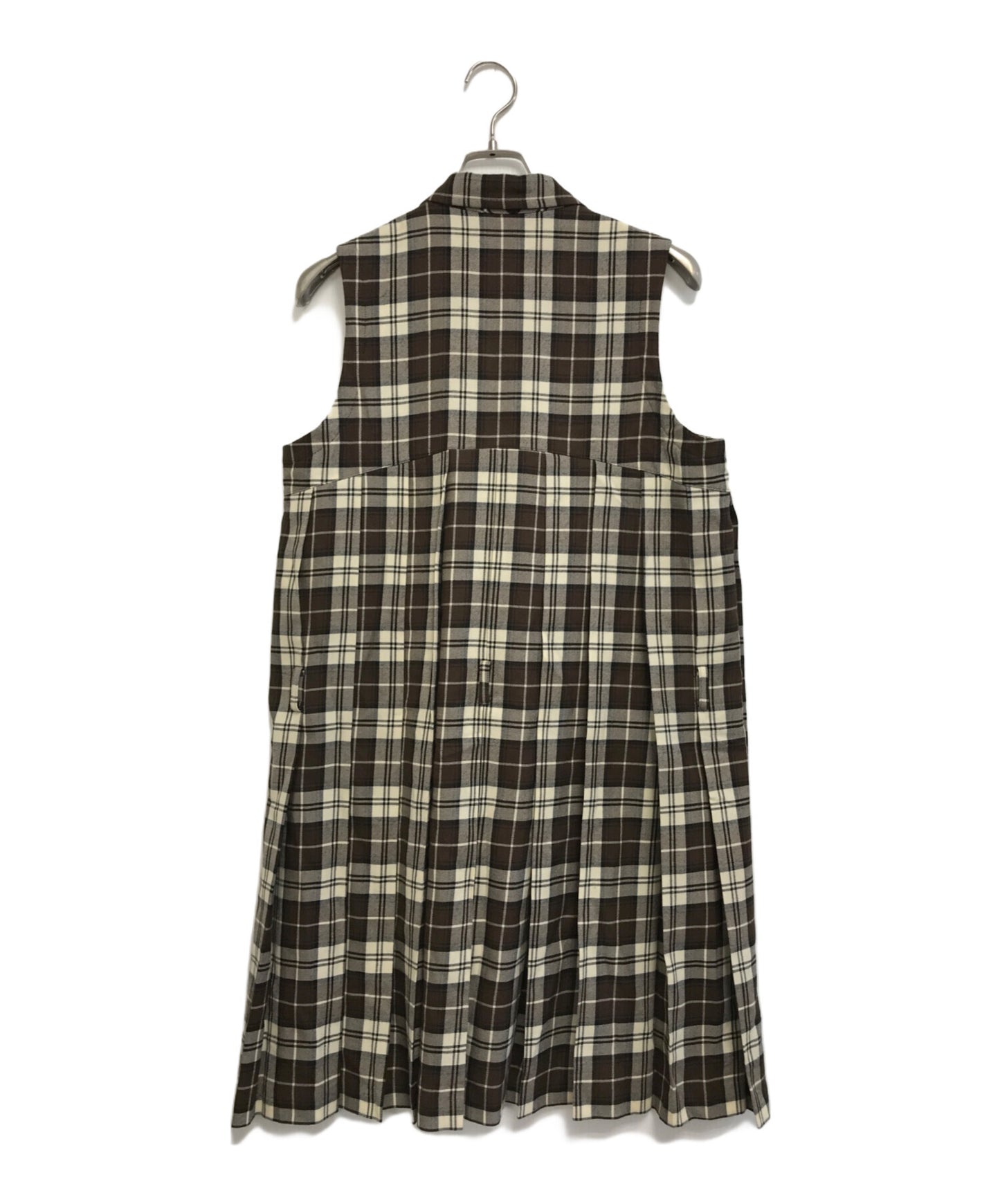 [Pre-owned] tricot COMME des GARCONS Plaid N/S Pleated Dress