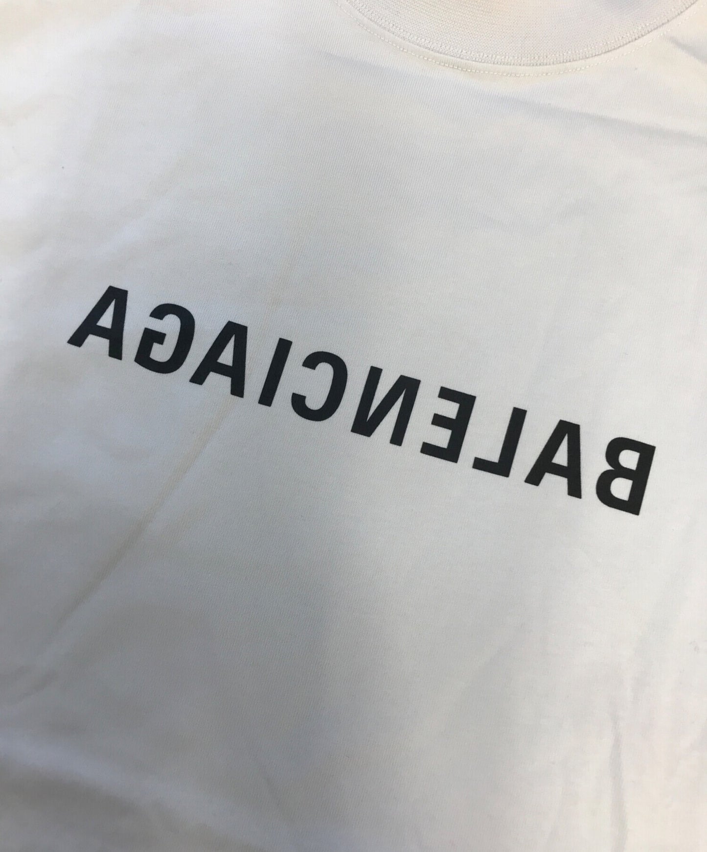 [Pre-owned] BALENCIAGA Mirror Logo Print T-Shirt vl03 764235 tnvr2 9784