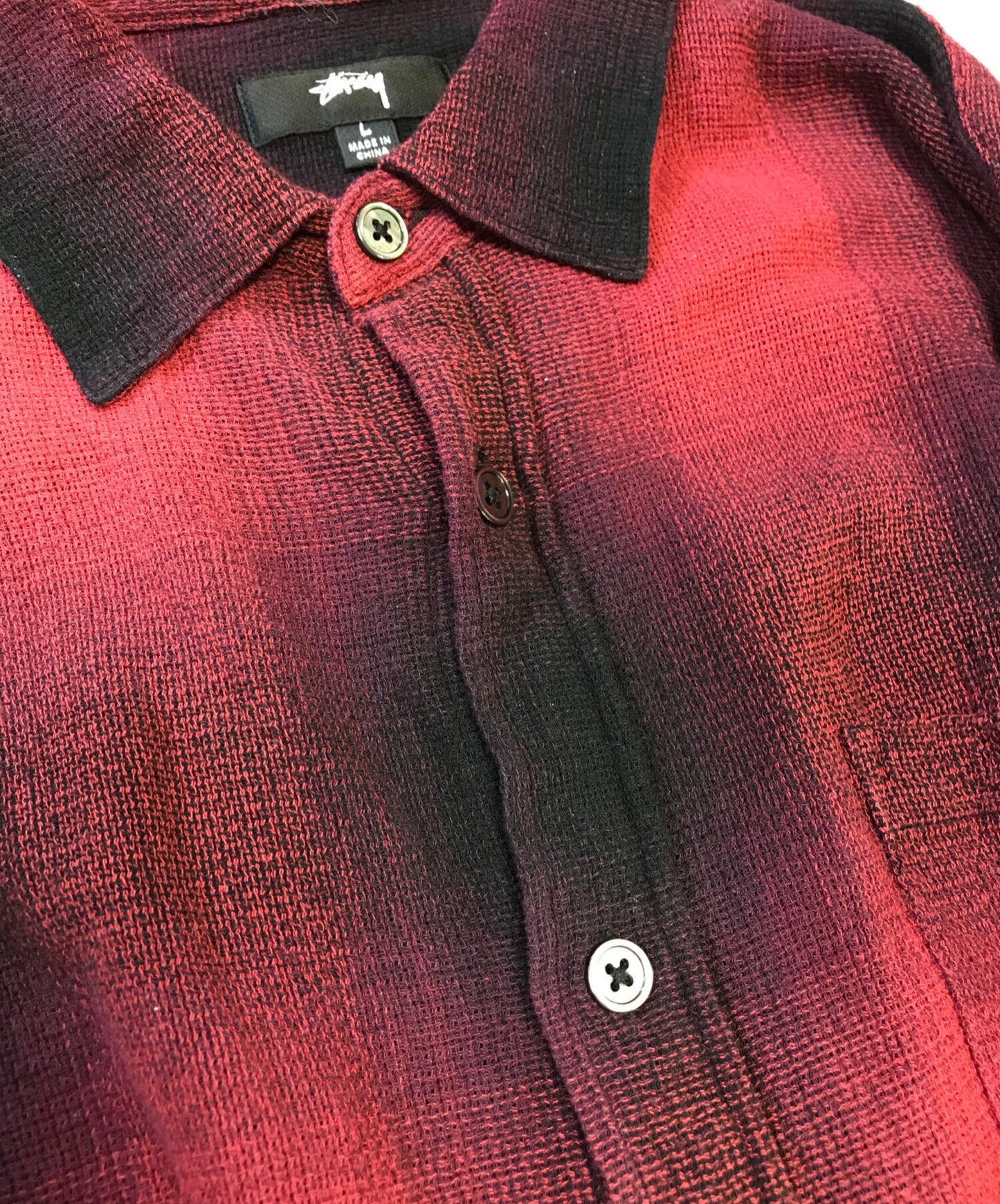 [Pre-owned] stussy checked shirt 1110360