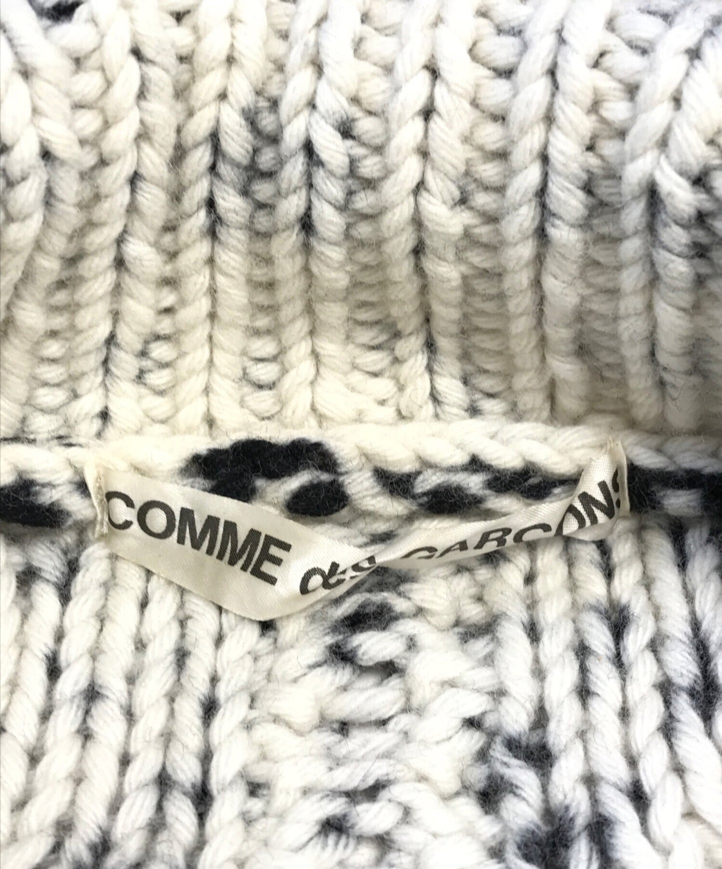 [Pre-owned] COMME des GARCONS Hand-knit shawl collar cardigan GC-N040