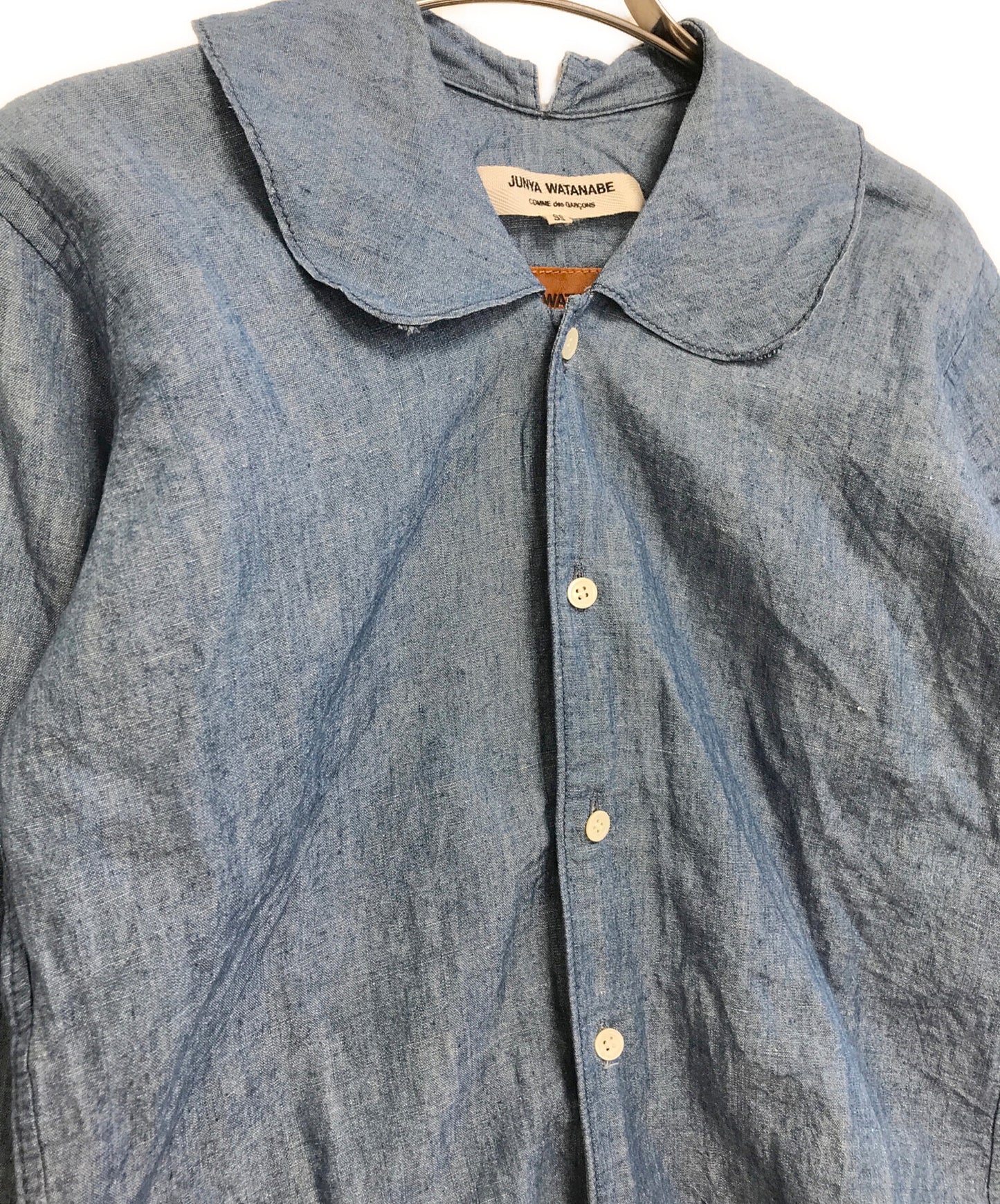 [Pre-owned] JUNYA WATANABE COMME des GARCONS Round Collar Chambray Blouse JS-B02