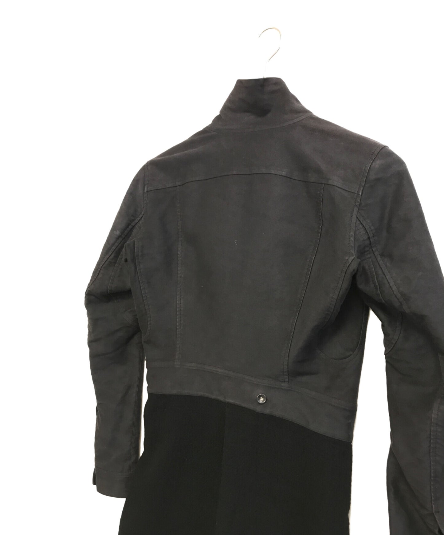 [Pre-owned] RICK OWENS long coat with a switched collar RU 6757