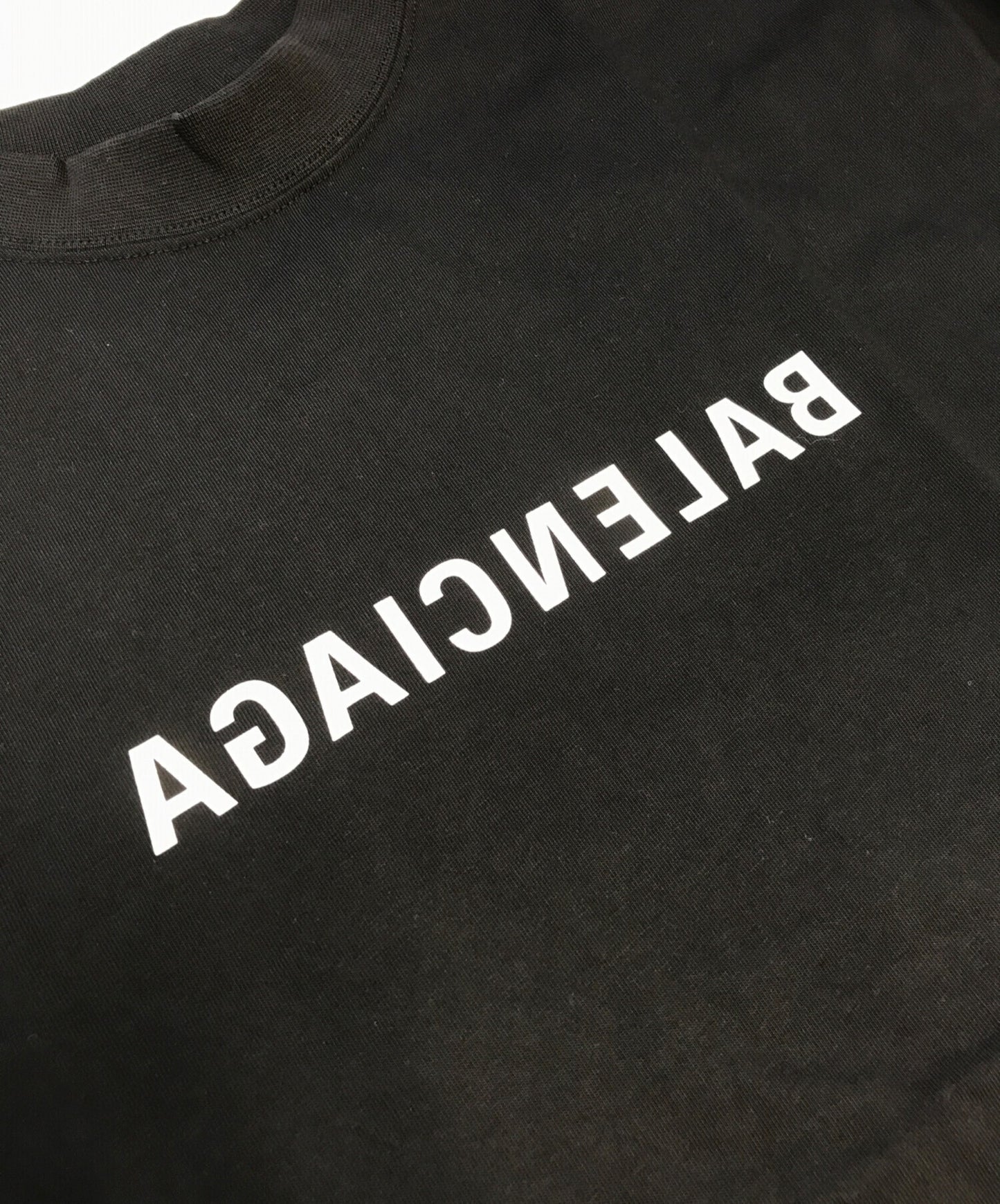 [Pre-owned] BALENCIAGA Mirror Logo Print T-Shirt vl03 764235 tnvr2 1070