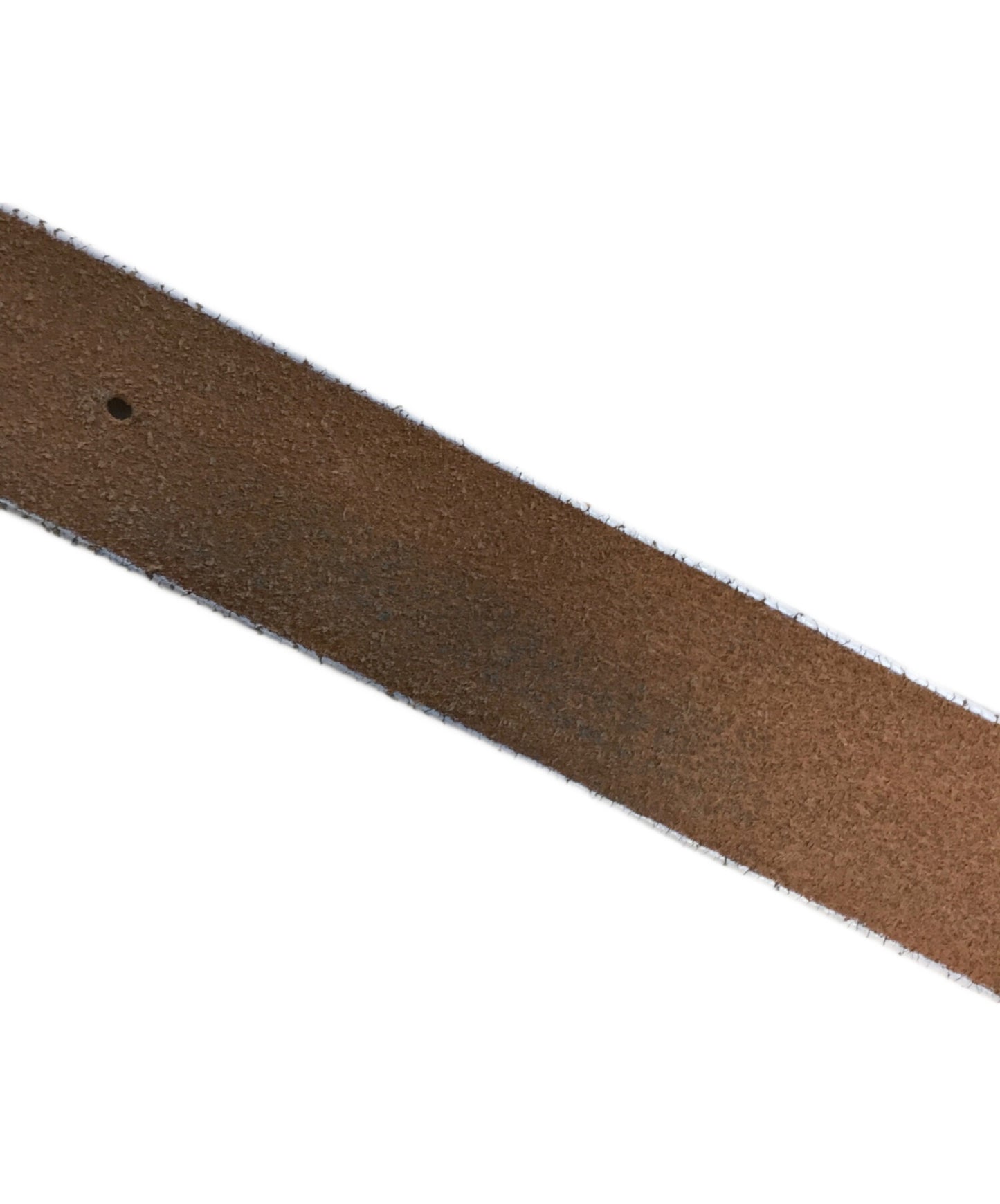 [Pre-owned] A BATHING APE Logo buckle leather belt