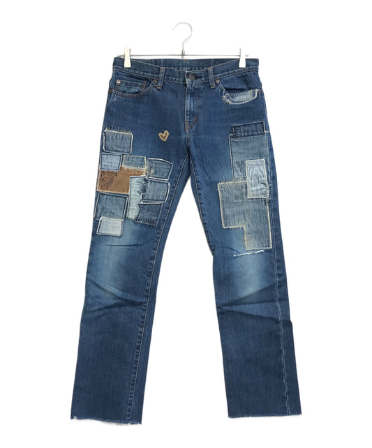 [Pre-owned] Hysteric Glamour patchwork denim pants 24P-360
