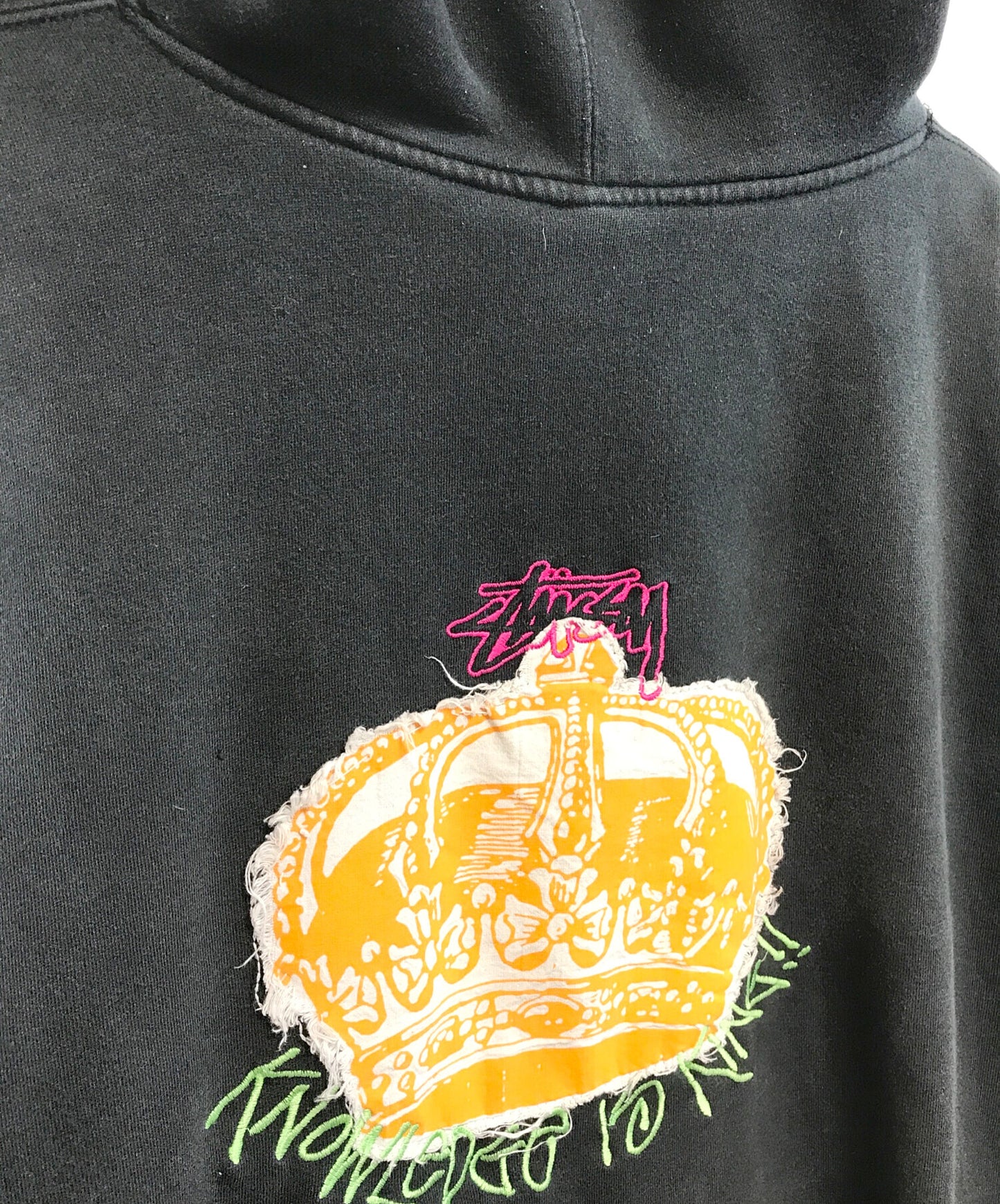 [Pre-owned] stussy Embroidered Pullover Hoodie