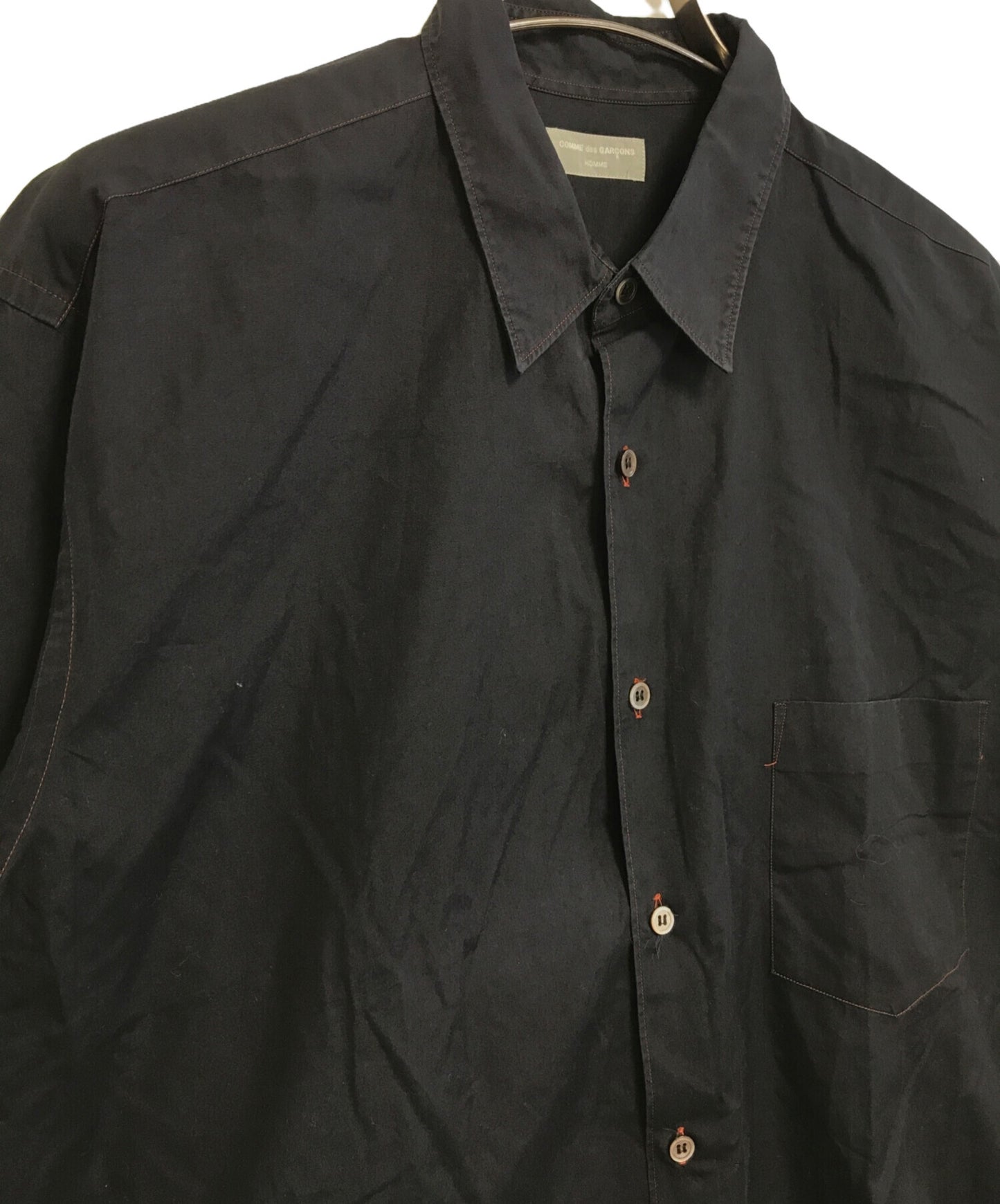 [Pre-owned] COMME des GARCONS HOMME orange-stitched shirt HB-020160