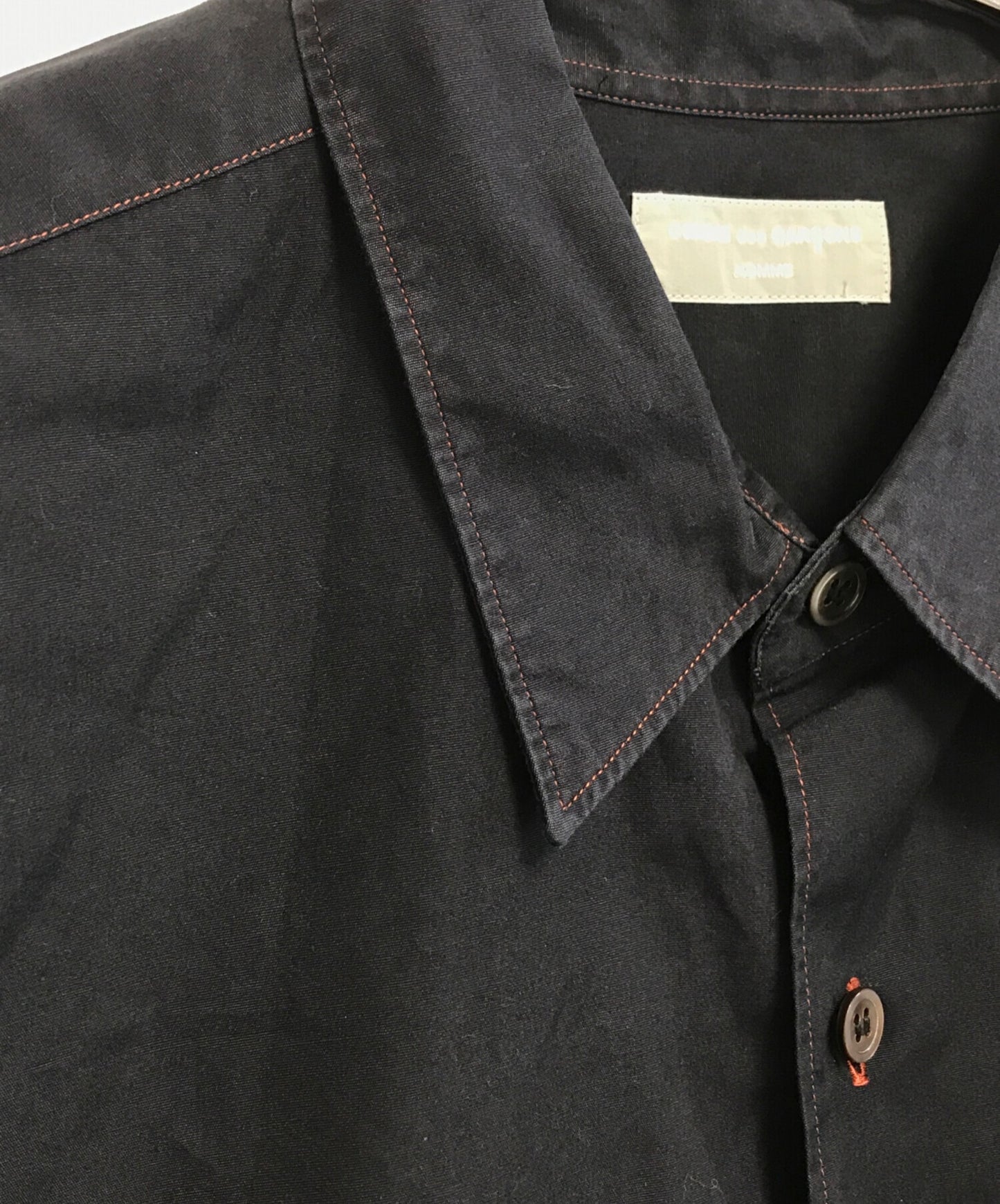 [Pre-owned] COMME des GARCONS HOMME orange-stitched shirt HB-020160
