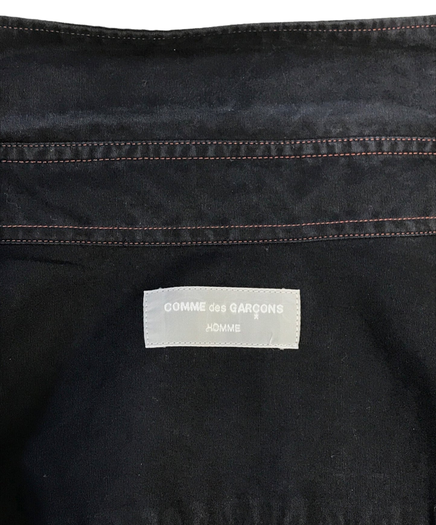 [Pre-owned] COMME des GARCONS HOMME orange-stitched shirt HB-020160