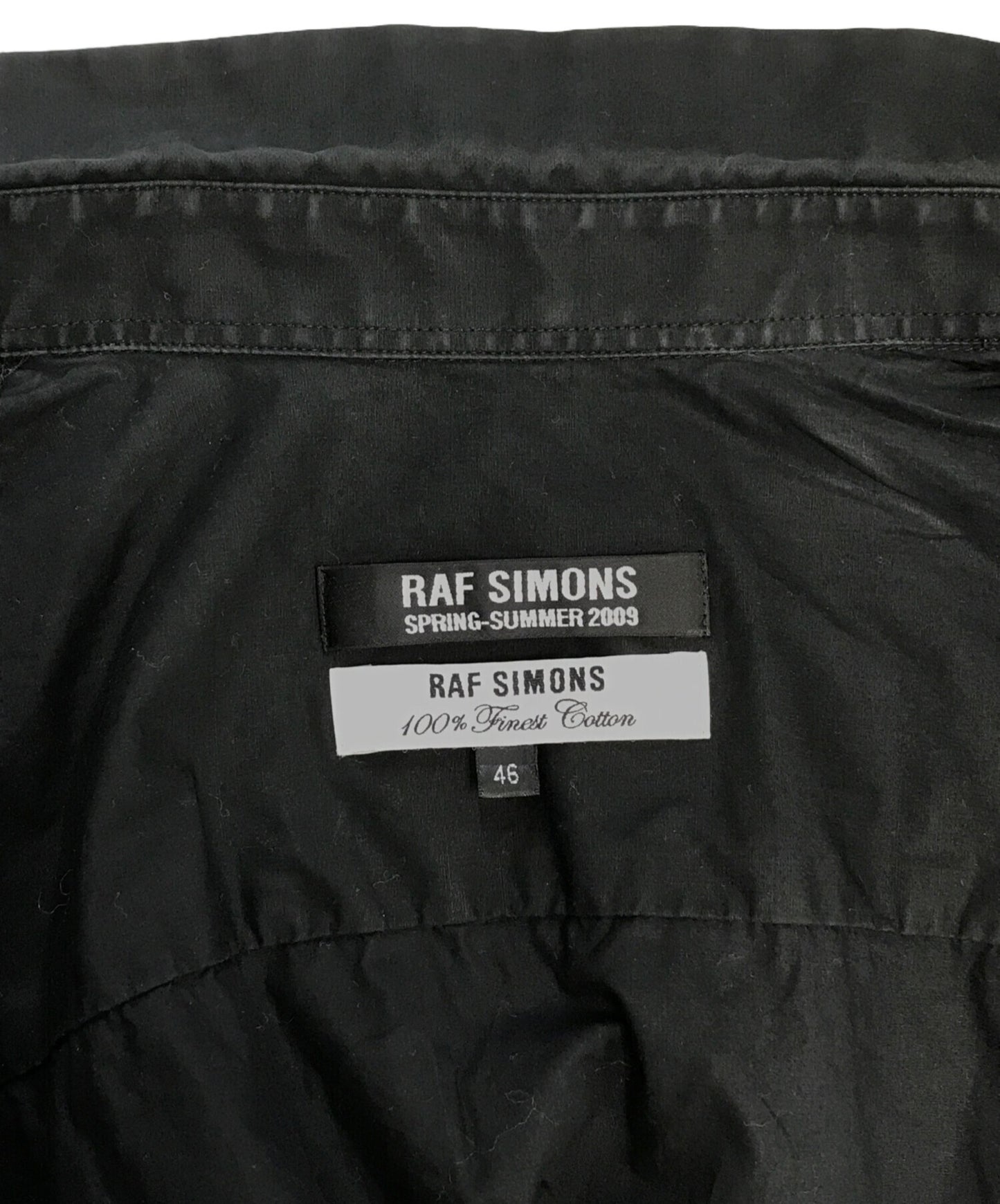 [Pre-owned] RAF SIMONS Short-sleeved shirt with embroidered logo on chest