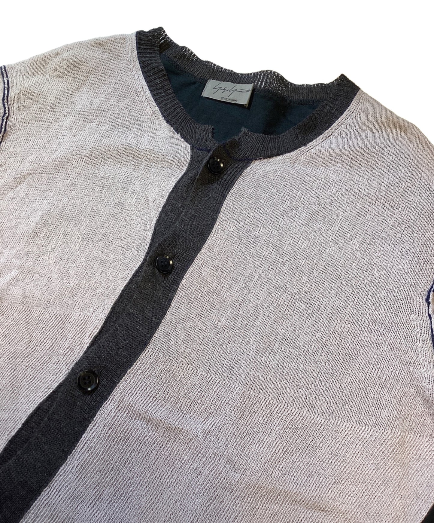 [Pre-owned] Yohji Yamamoto pour homme Linen Switched Cardigan HG-K71-080