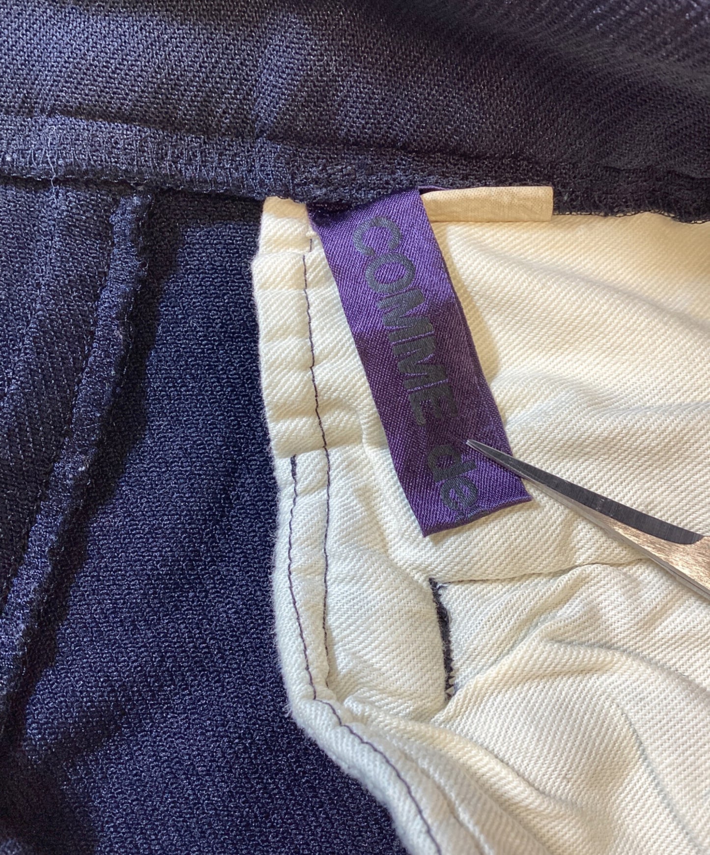 [Pre-owned] COMME des GARCONS Poly-crepe cropped culotte pants GN-P018