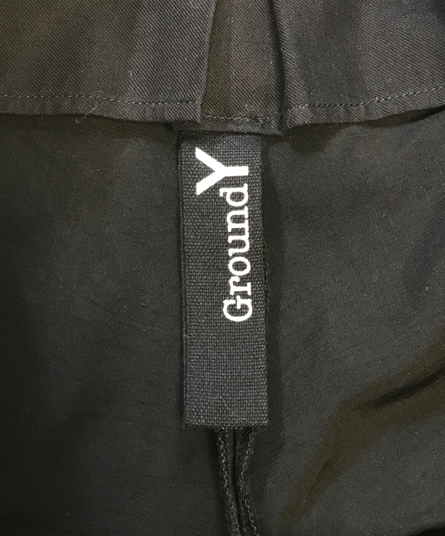 [Pre-owned] GROUND Y CREPE DE CHINE SIDE TRIMMED PANTS GO-P14-500