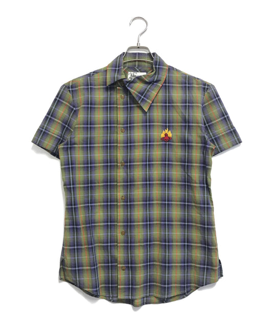 [Pre-owned] Vivienne Westwood man Skull Orb Asymmetrical Short-Sleeved Shirt