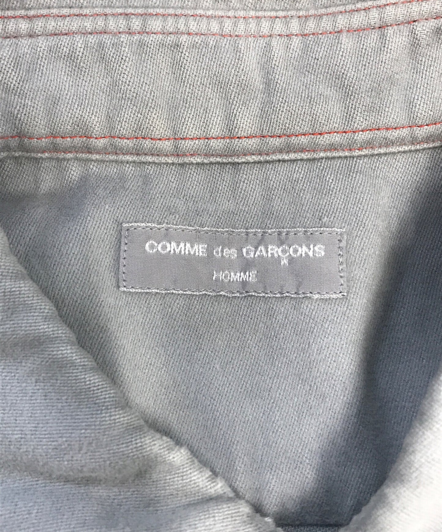 [Pre-owned] COMME des GARCONS HOMME Damaged stitched shirt HC-B048
