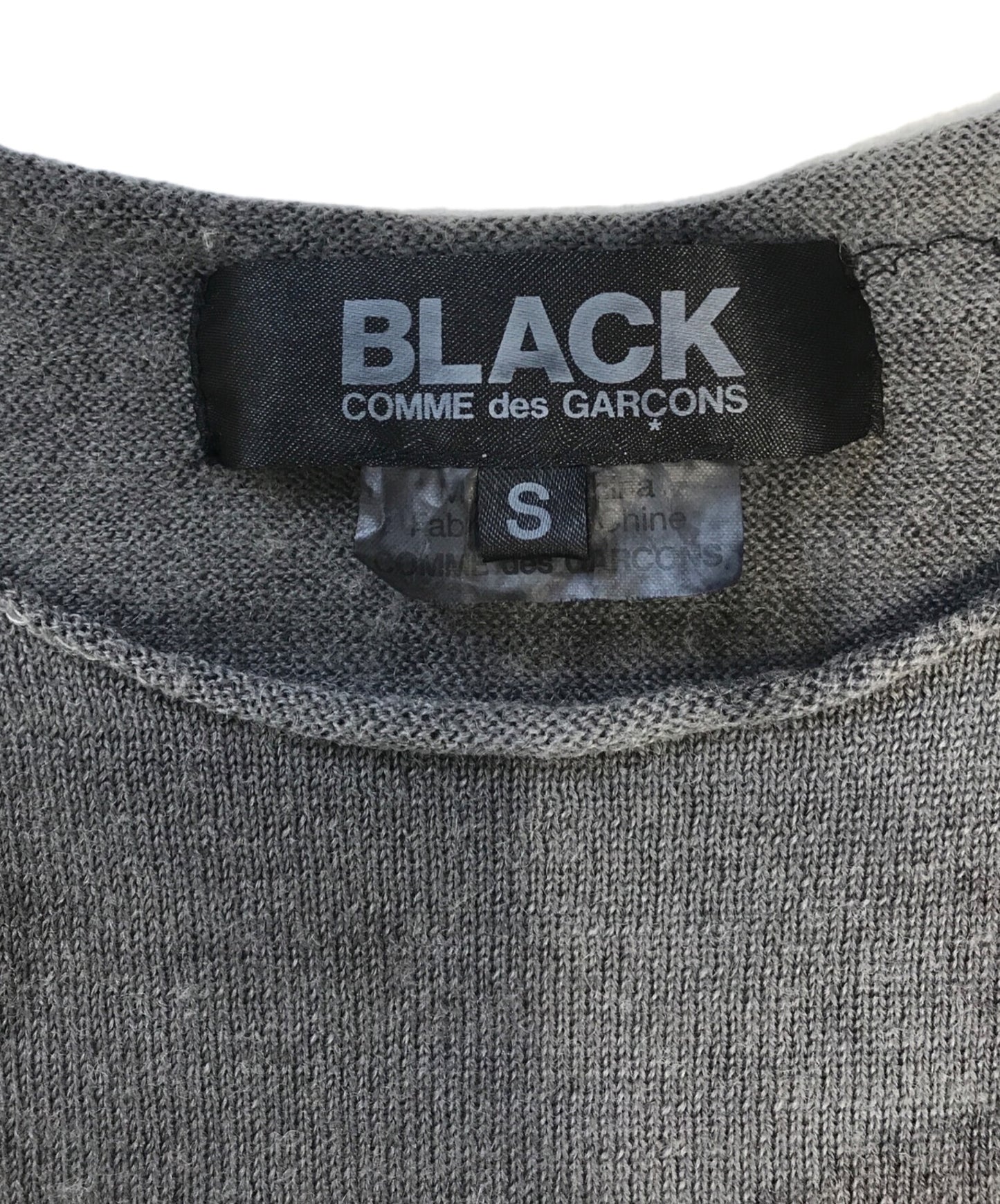 [Pre-owned] BLACK COMME des GARCONS Damaged camouflage knit 1B-N002