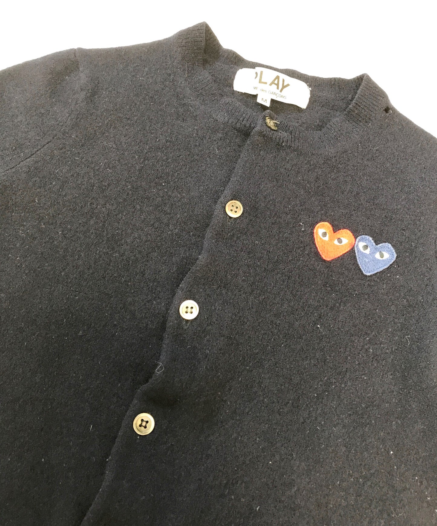 [Pre-owned] PLAY COMME des GARCONS Heart Patch Cardigan AZ-N057