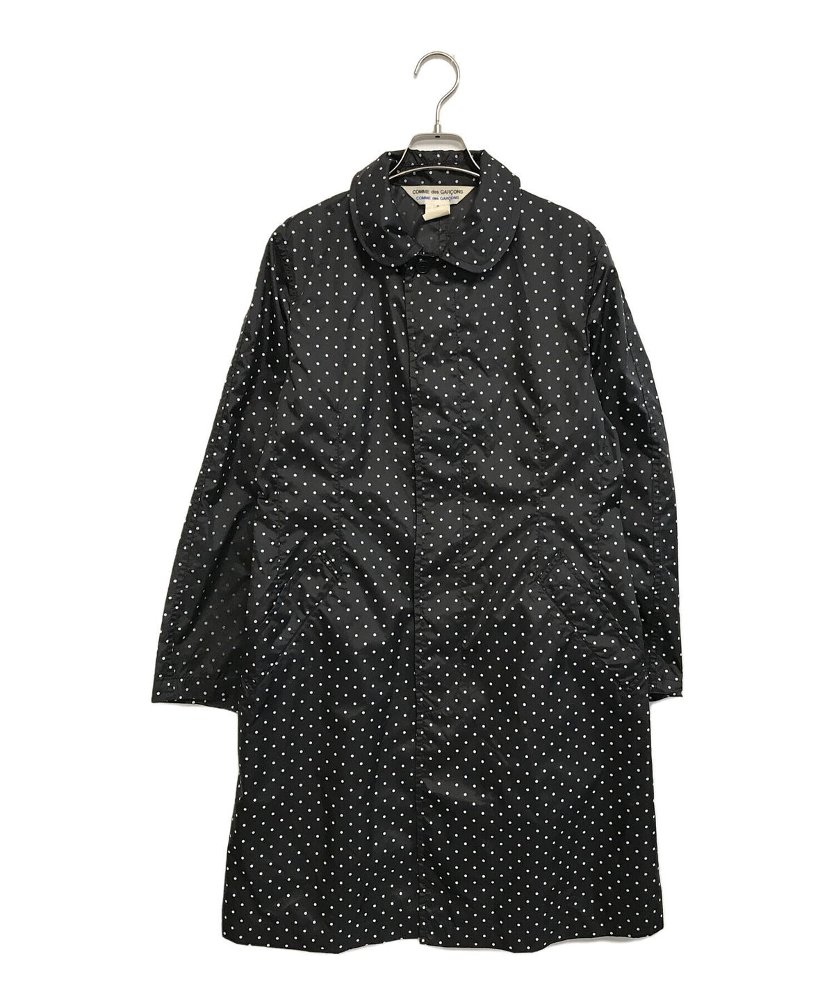 [Pre-owned] COMME des GARCONS COMME des GARCONS Round Collar Dot Stencil Collar Coat S11C004