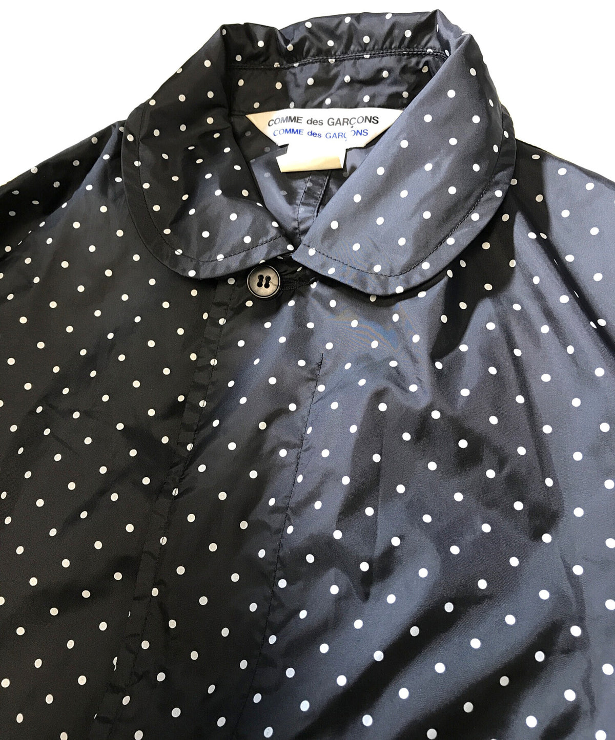 [Pre-owned] COMME des GARCONS COMME des GARCONS Round Collar Dot Stencil Collar Coat S11C004