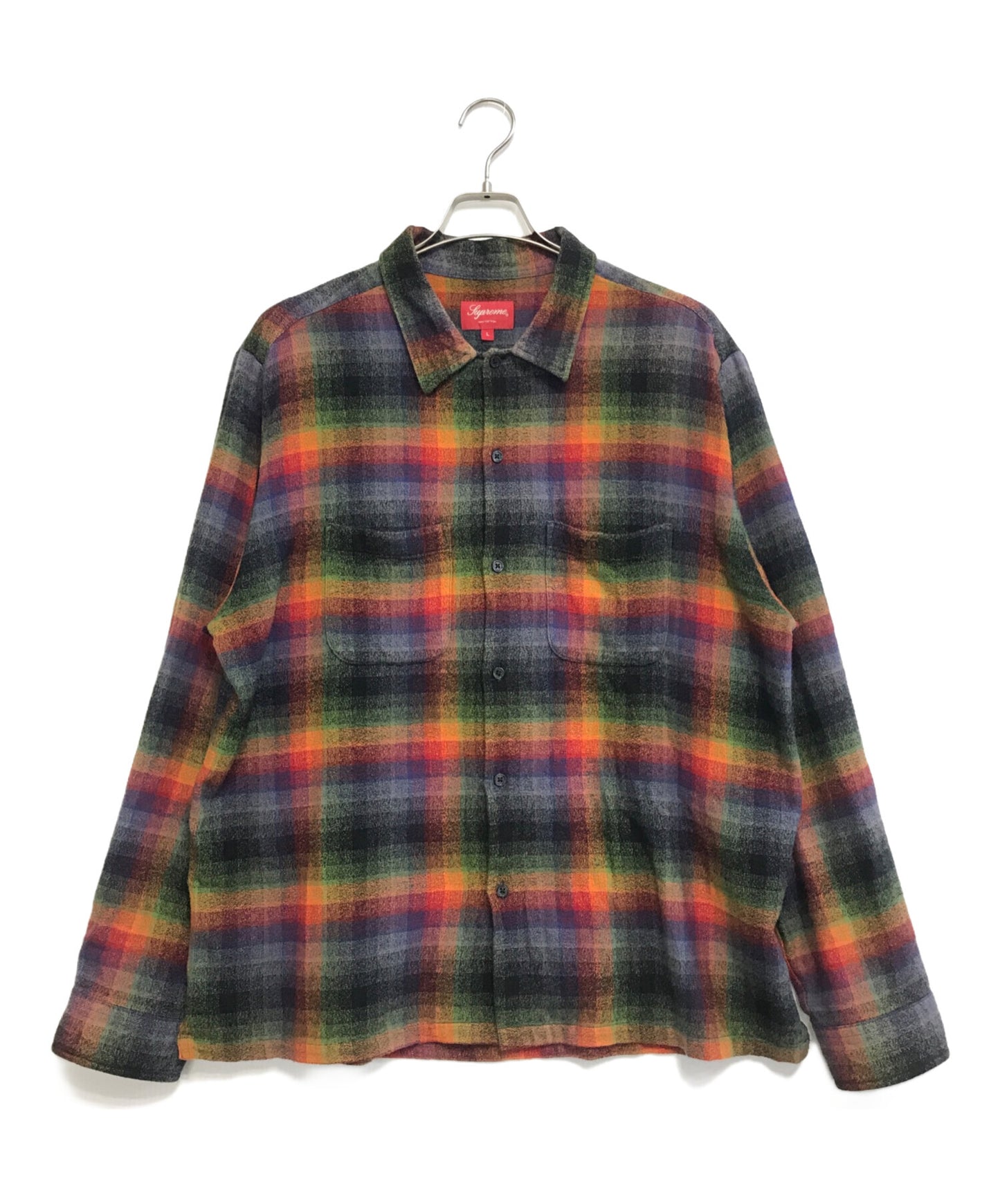 [Pre-owned] SUPREME Plaid Flannel Shirt