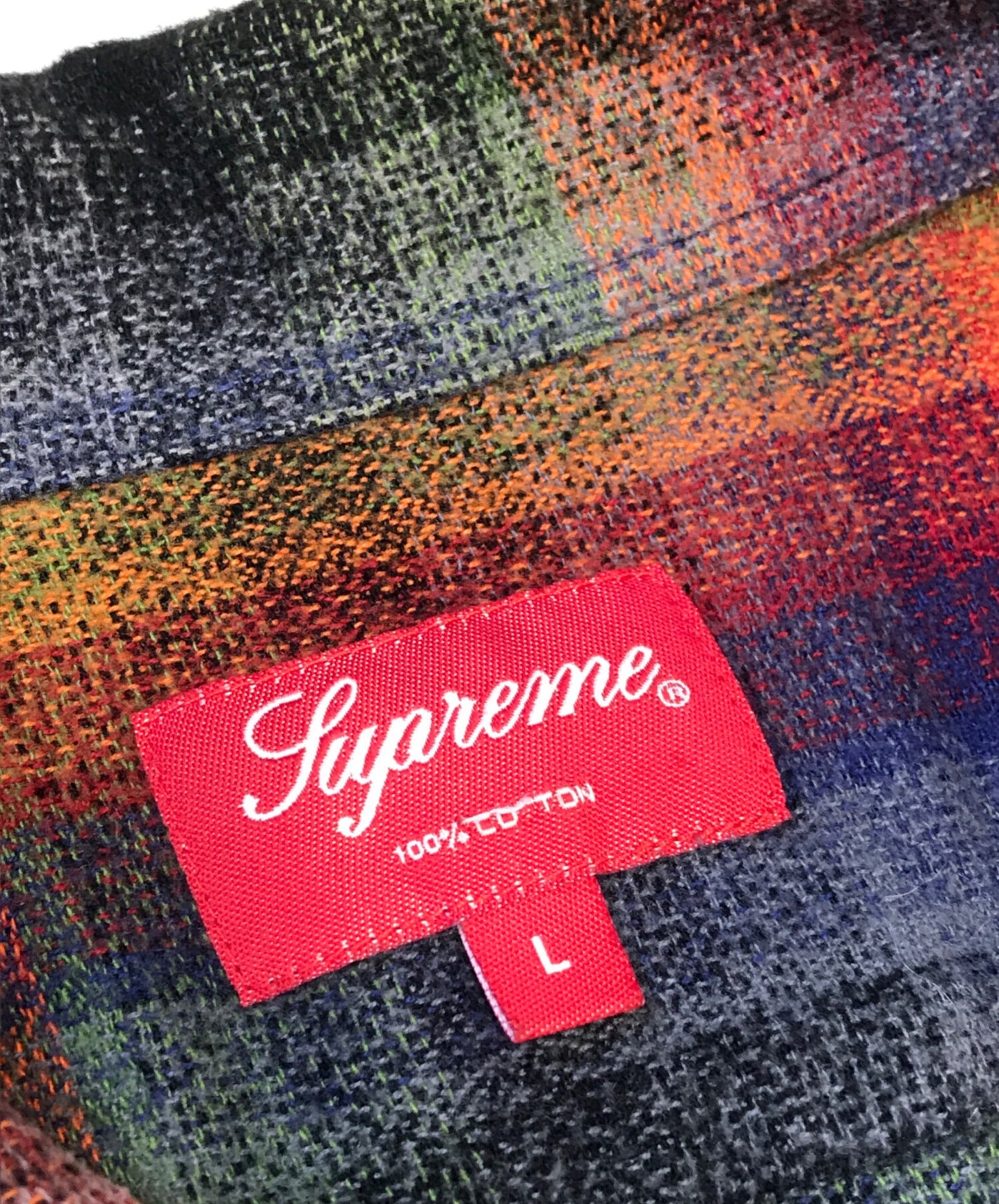 [Pre-owned] SUPREME Plaid Flannel Shirt