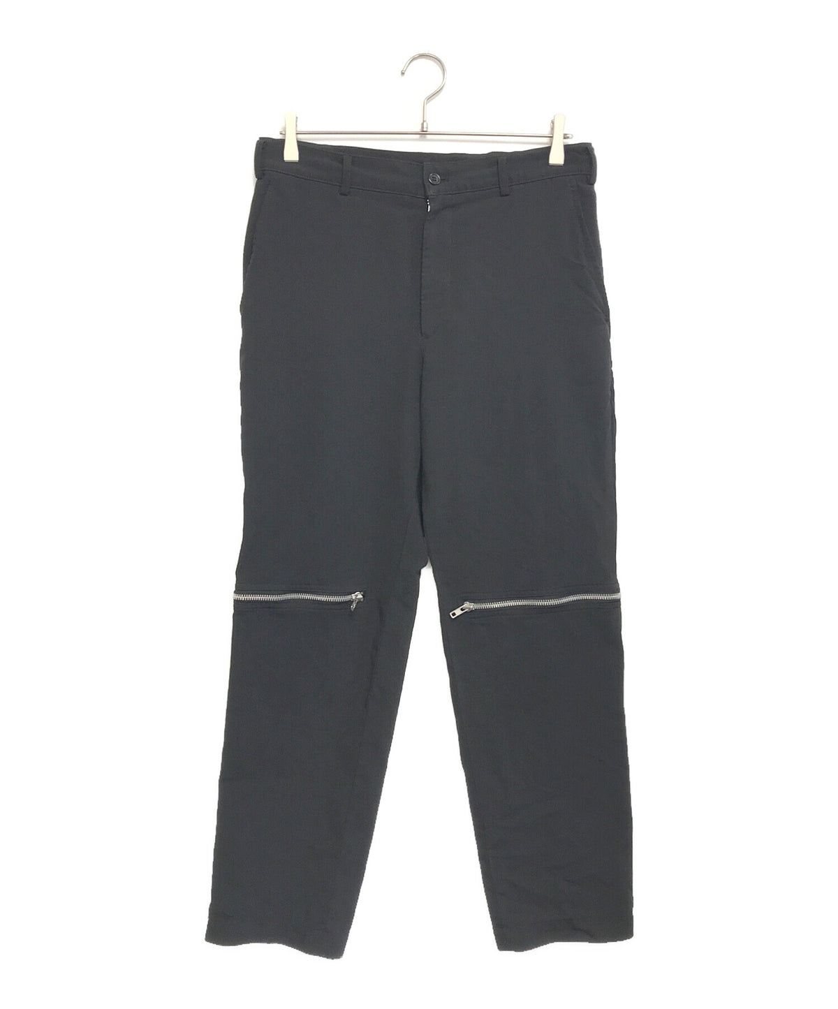 [Pre-owned] BLACK COMME des GARCONS Poly Shrink Zip Design Pants 1A-P068