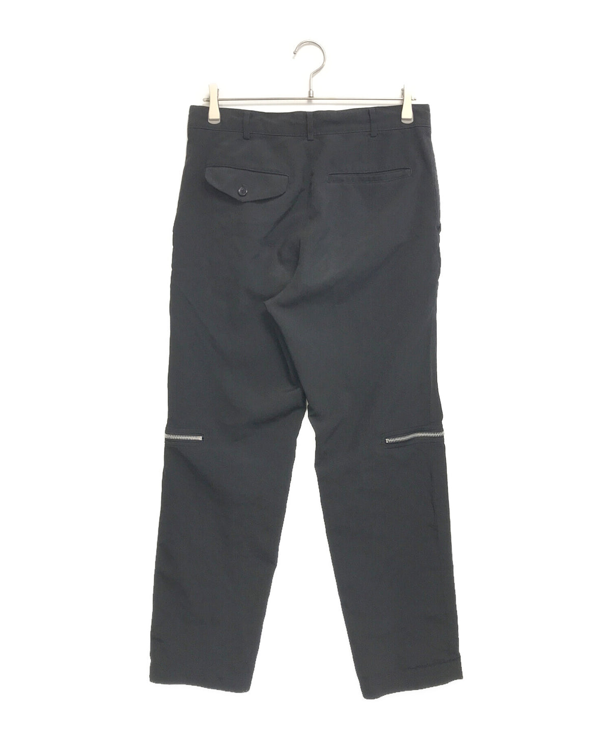 [Pre-owned] BLACK COMME des GARCONS Poly Shrink Zip Design Pants 1A-P068