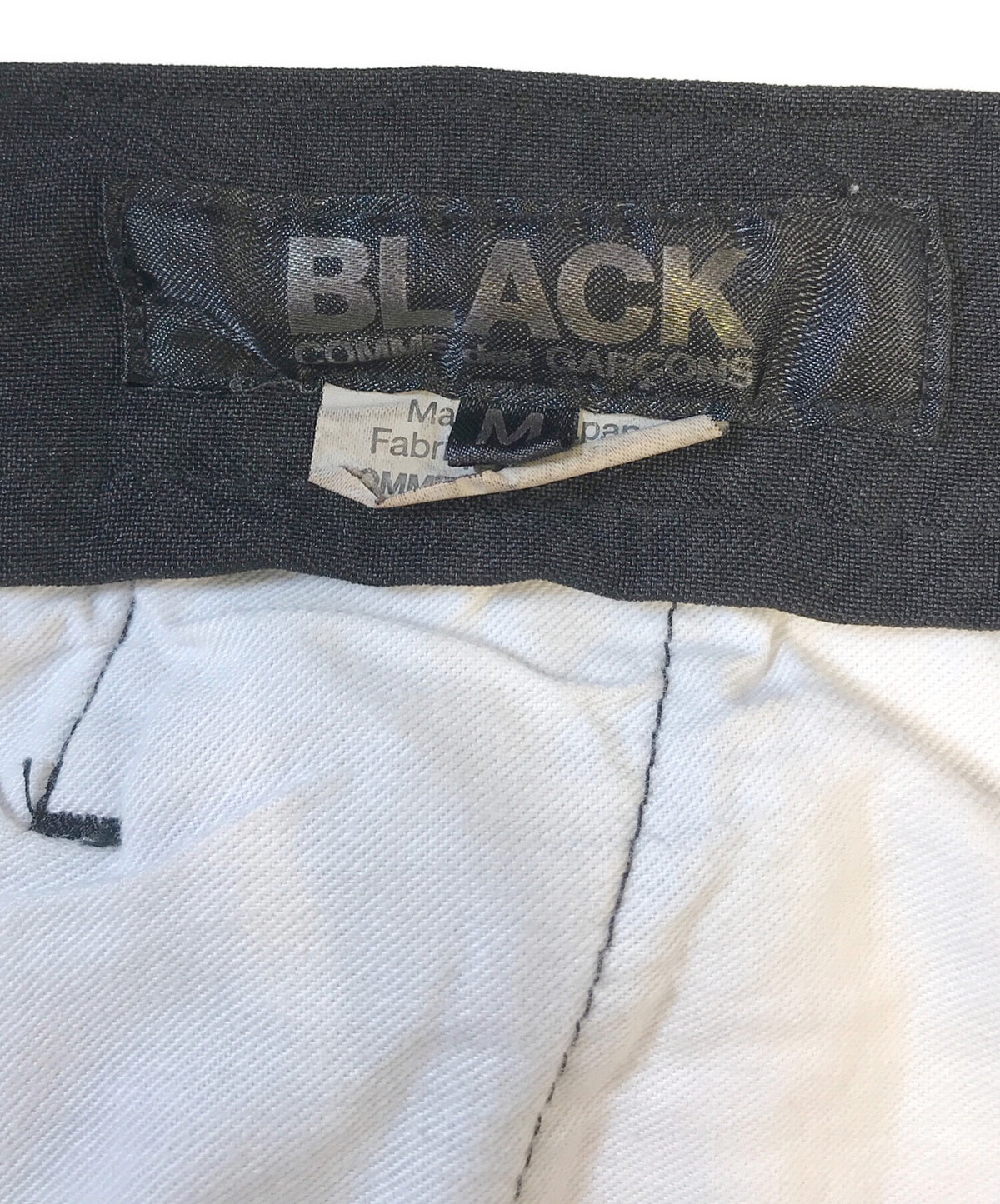 [Pre-owned] BLACK COMME des GARCONS Poly Shrink Zip Design Pants 1A-P068