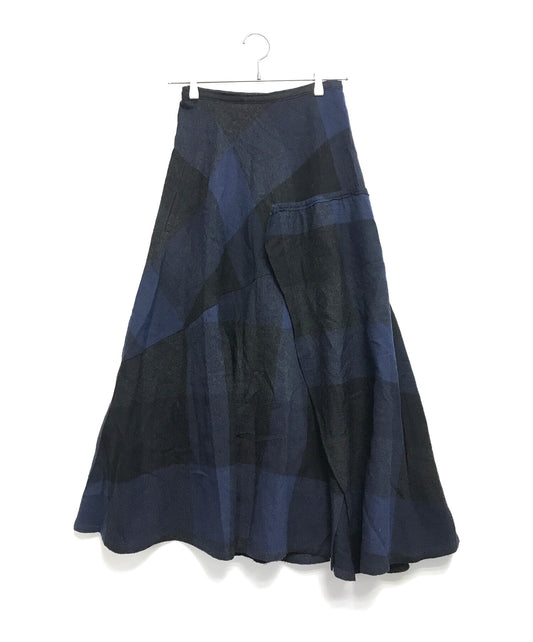 [Pre-owned] yohji yamamoto+noir checked skirt NK-S19-117