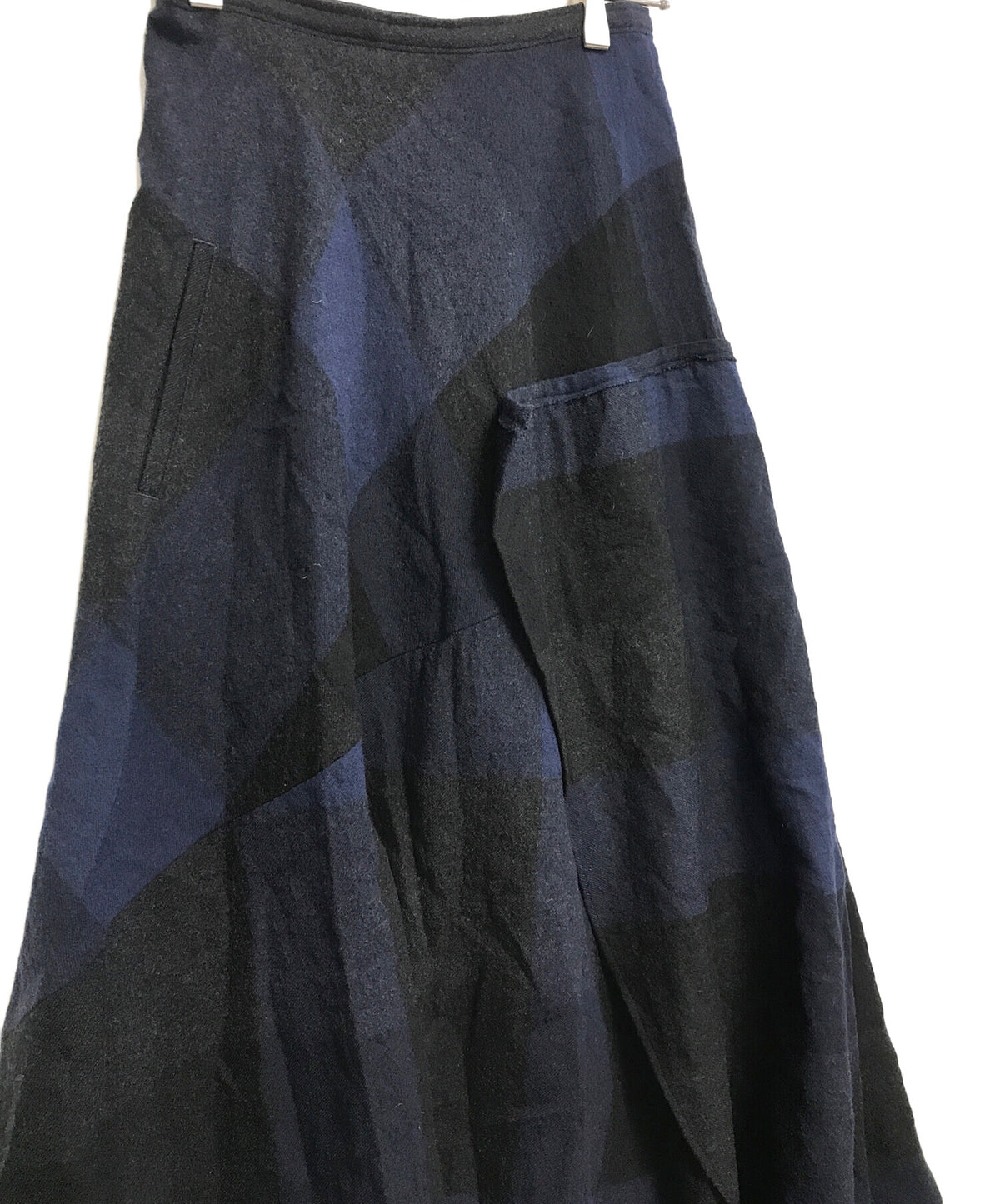 [Pre-owned] yohji yamamoto+noir checked skirt NK-S19-117