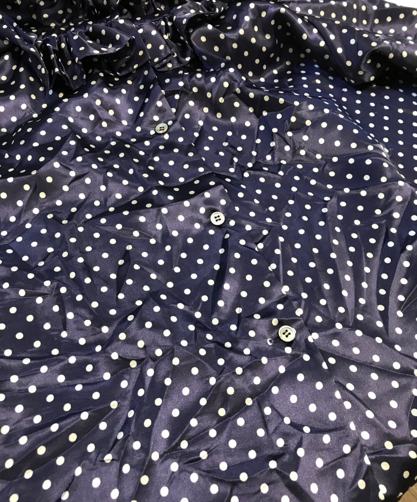 [Pre-owned] COMME des GARCONS GIRL Dot Frill Blouse NM-B009