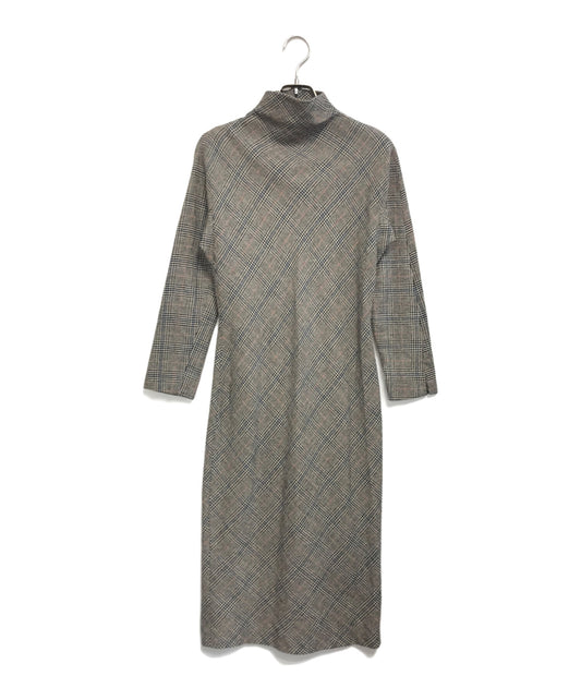 [Pre-owned] Jean Paul Gaultier FEMME High Neck Check Dress