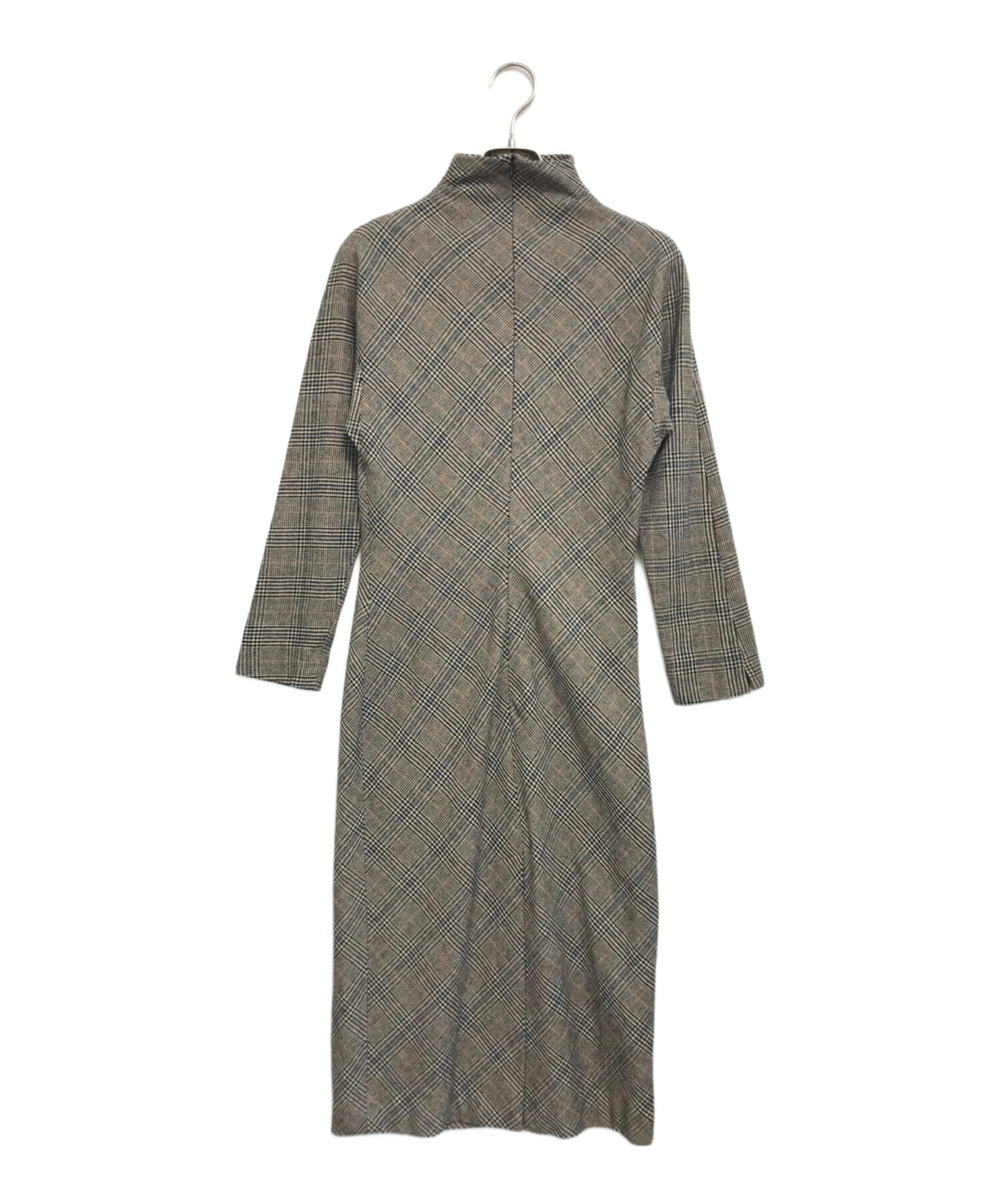 [Pre-owned] Jean Paul Gaultier FEMME High Neck Check Dress