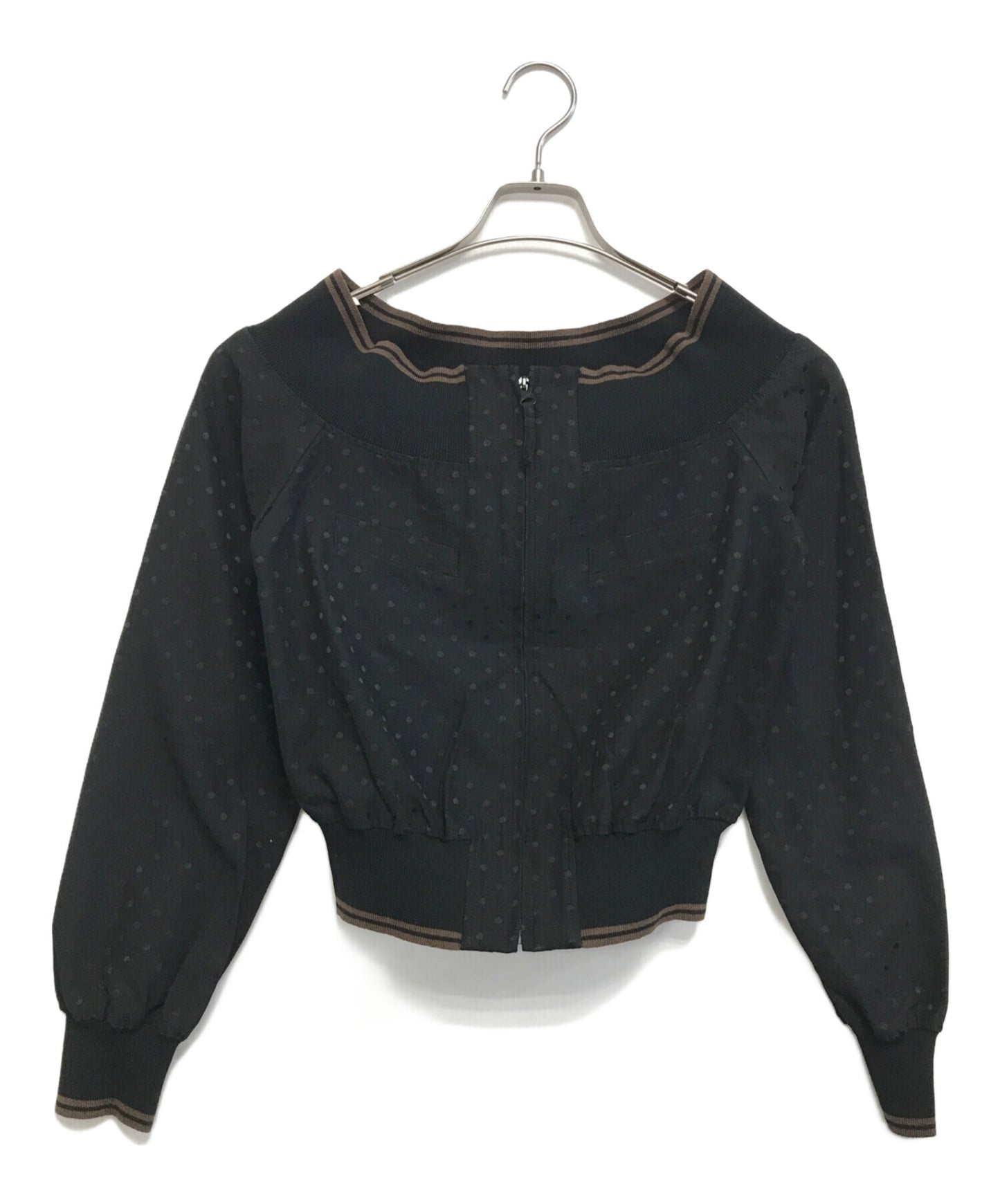 [Pre-owned] Jean Paul Gaultier FEMME Dot Pattern Zip-Up Jacket