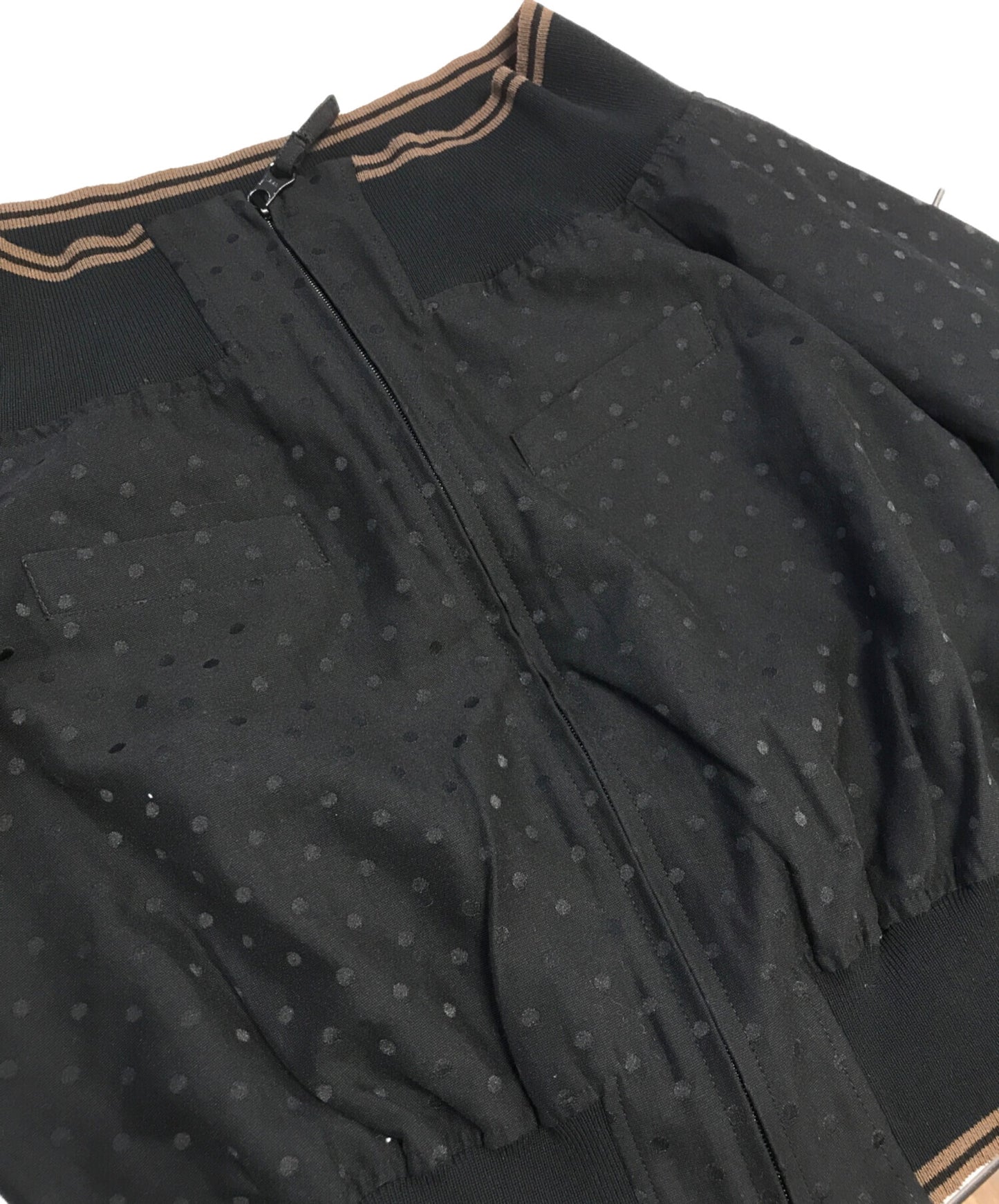 [Pre-owned] Jean Paul Gaultier FEMME Dot Pattern Zip-Up Jacket