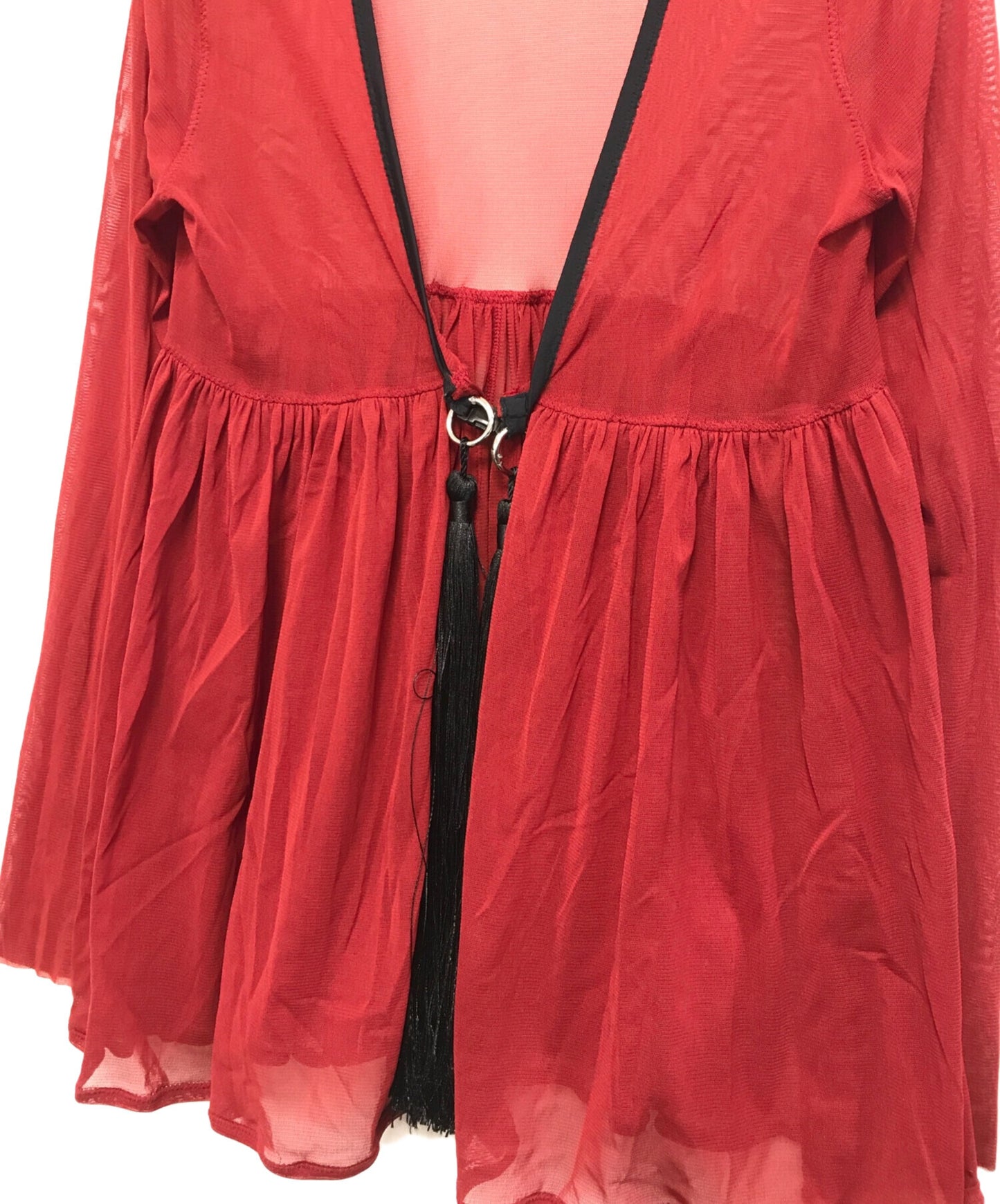 [Pre-owned] Jean Paul Gaultier FEMME Power Net Decoration Blouse