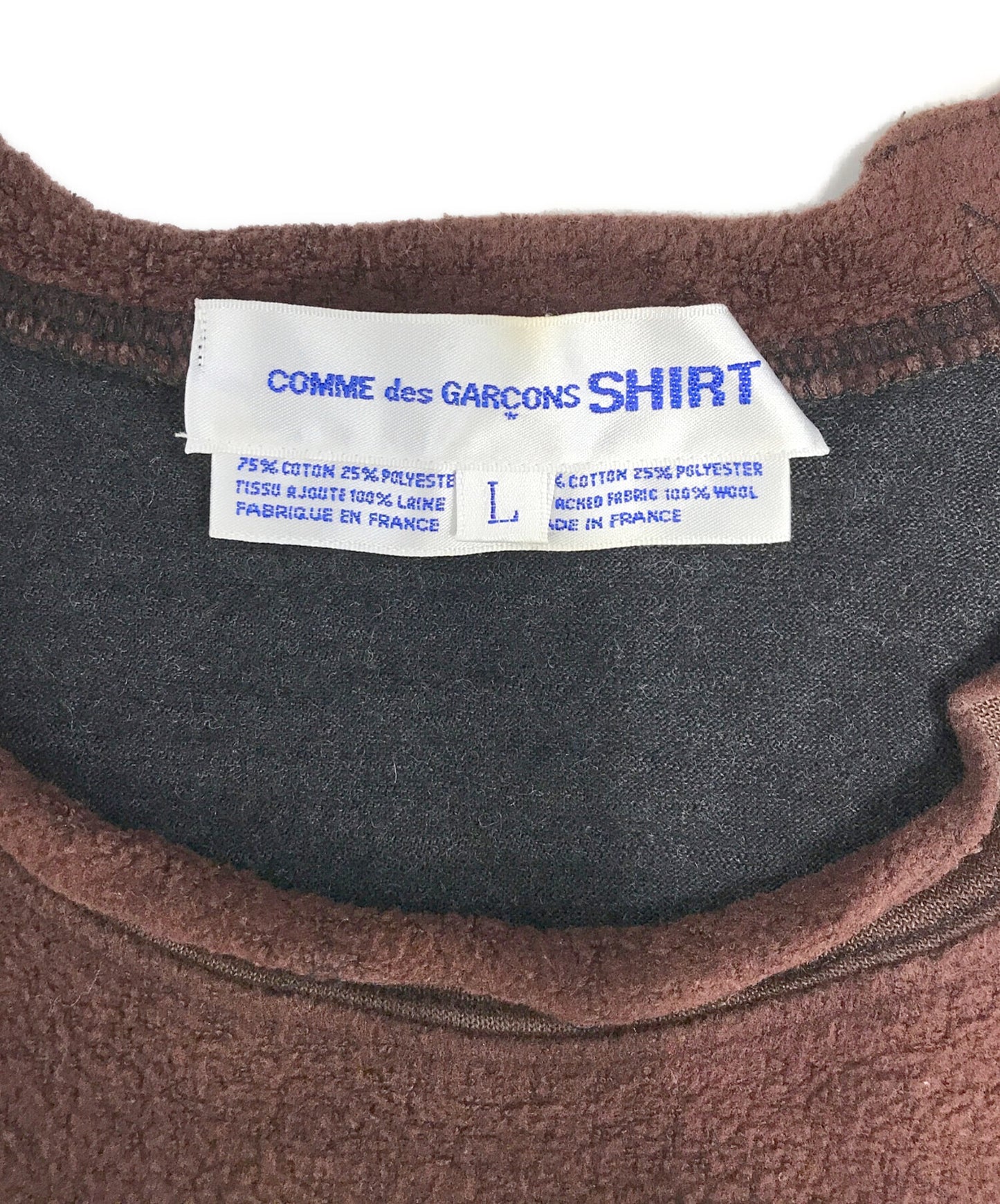 [Pre-owned] COMME des GARCONS SHIRT Roll-neck knit with a different material switch