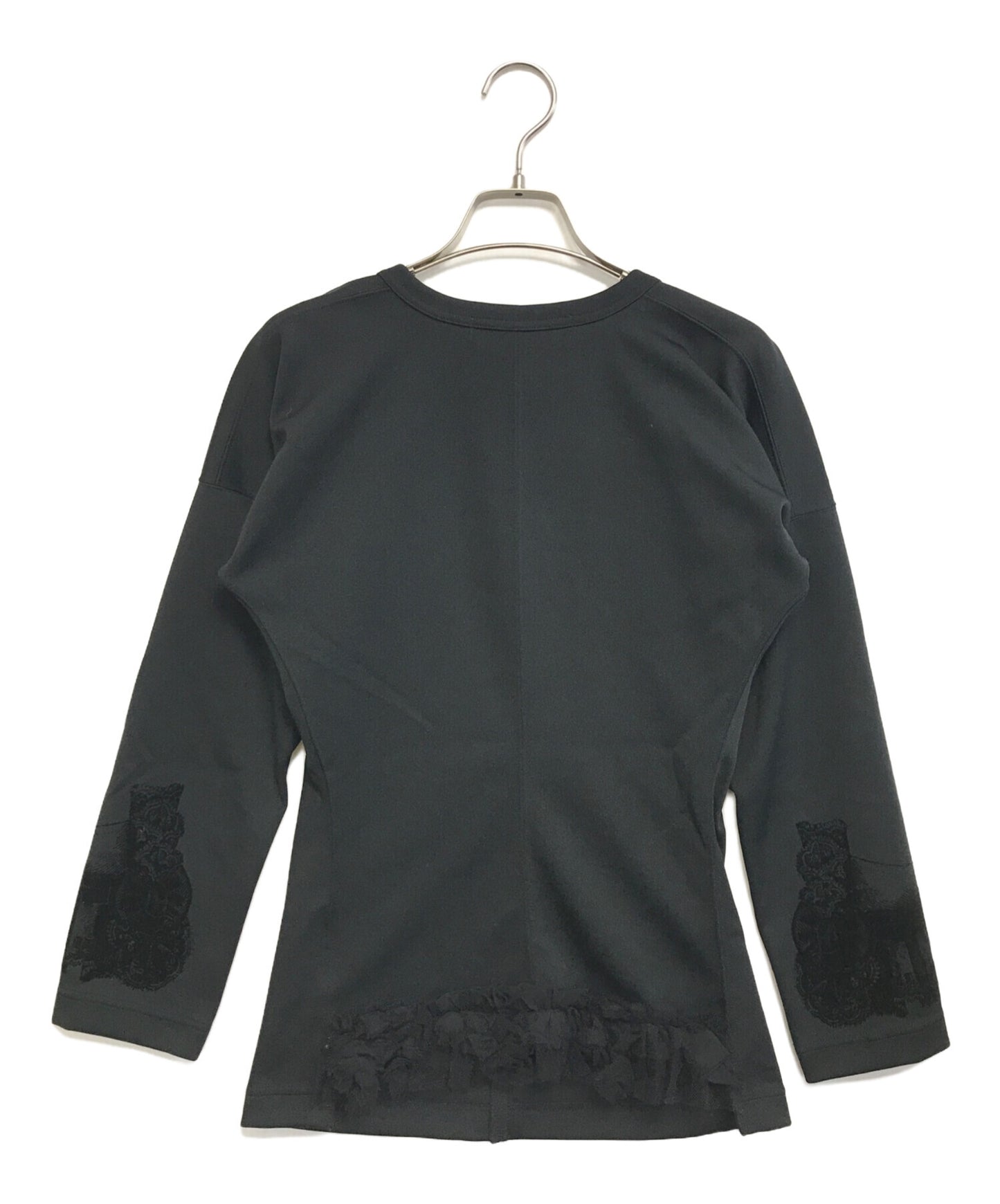 [Pre-owned] COMME des GARCONS COMME des GARCONS Ruffle Sweatshirt with Velour Decoration RR-T003