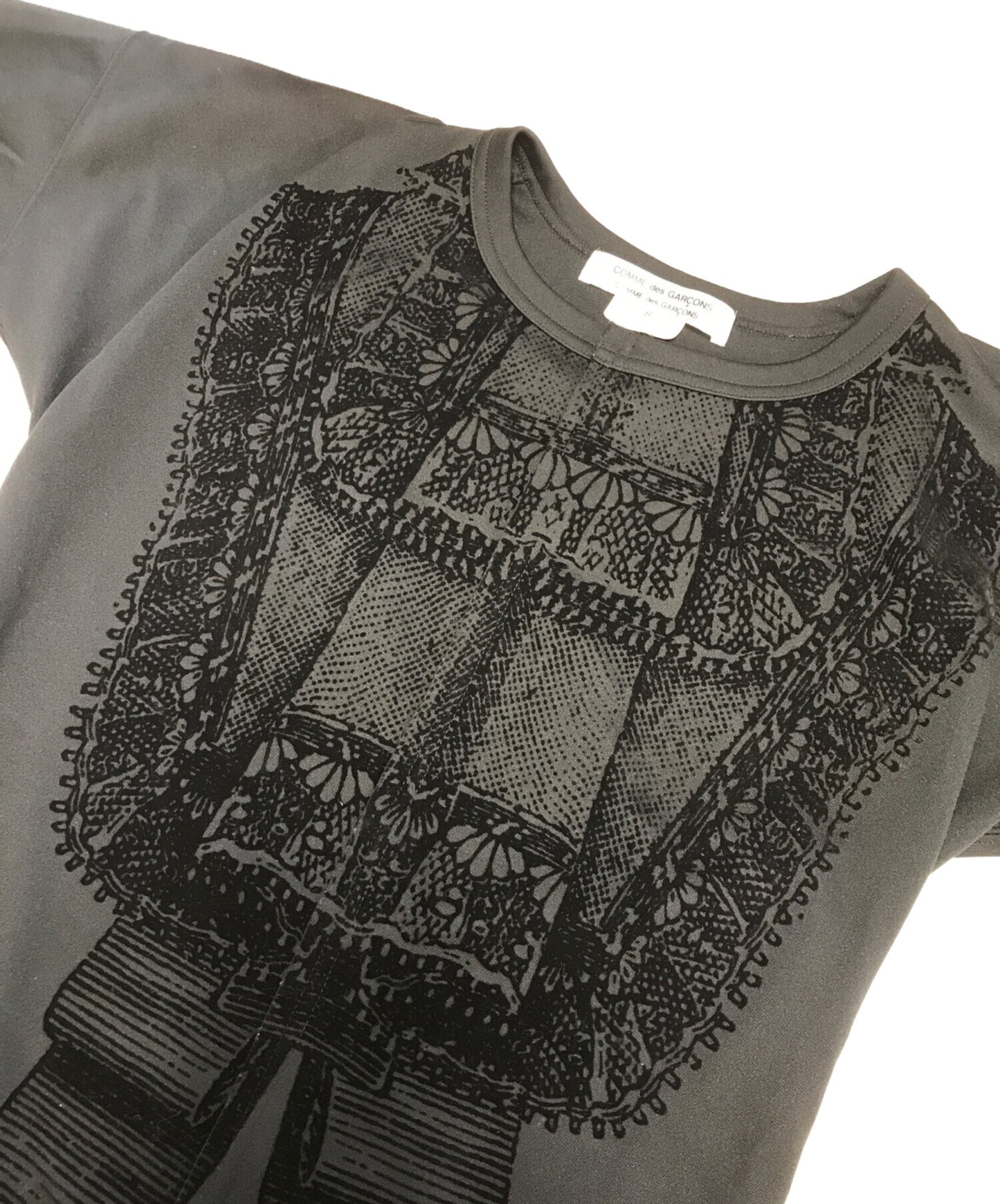 [Pre-owned] COMME des GARCONS COMME des GARCONS Ruffle Sweatshirt with Velour Decoration RR-T003