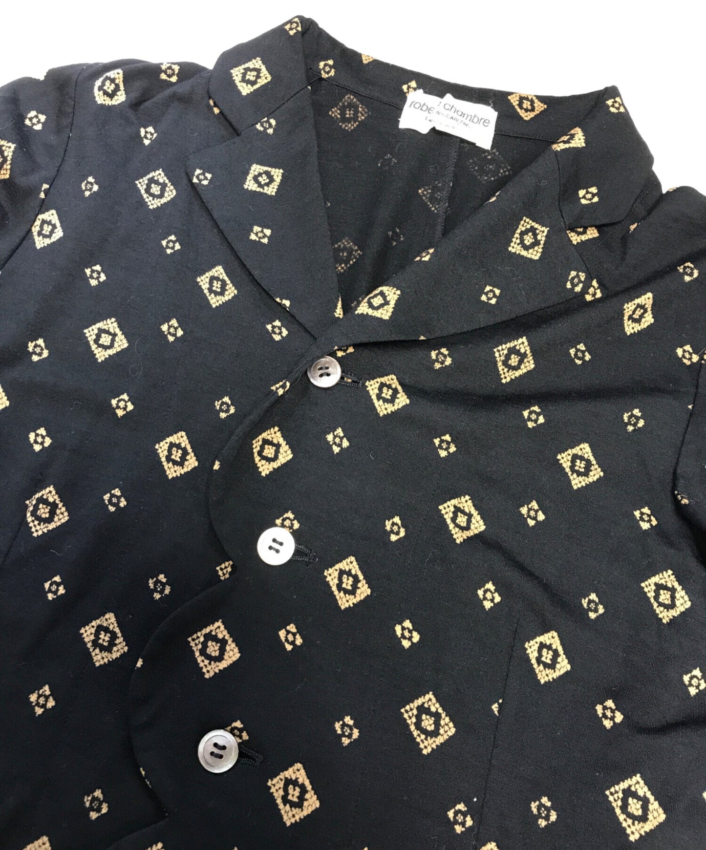 [Pre-owned] ROBE DE CHAMBRE COMME DES GARCONS All-over patterned deformation jacket RJ-040160